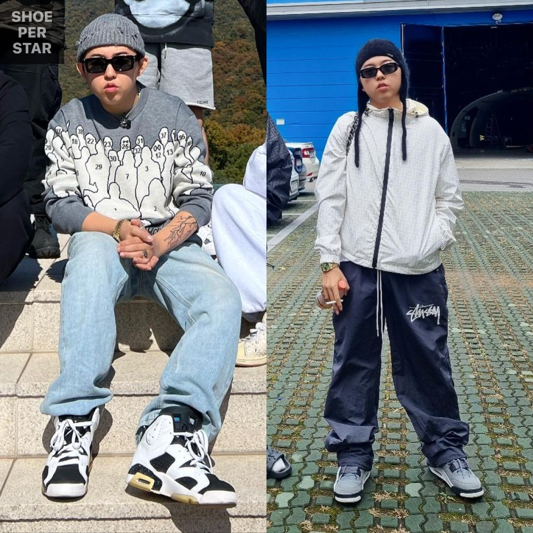 Jordan 6 Retro Oreo, Jordan 4 Retro Cool Grey 2019 착용 스타일 - 1