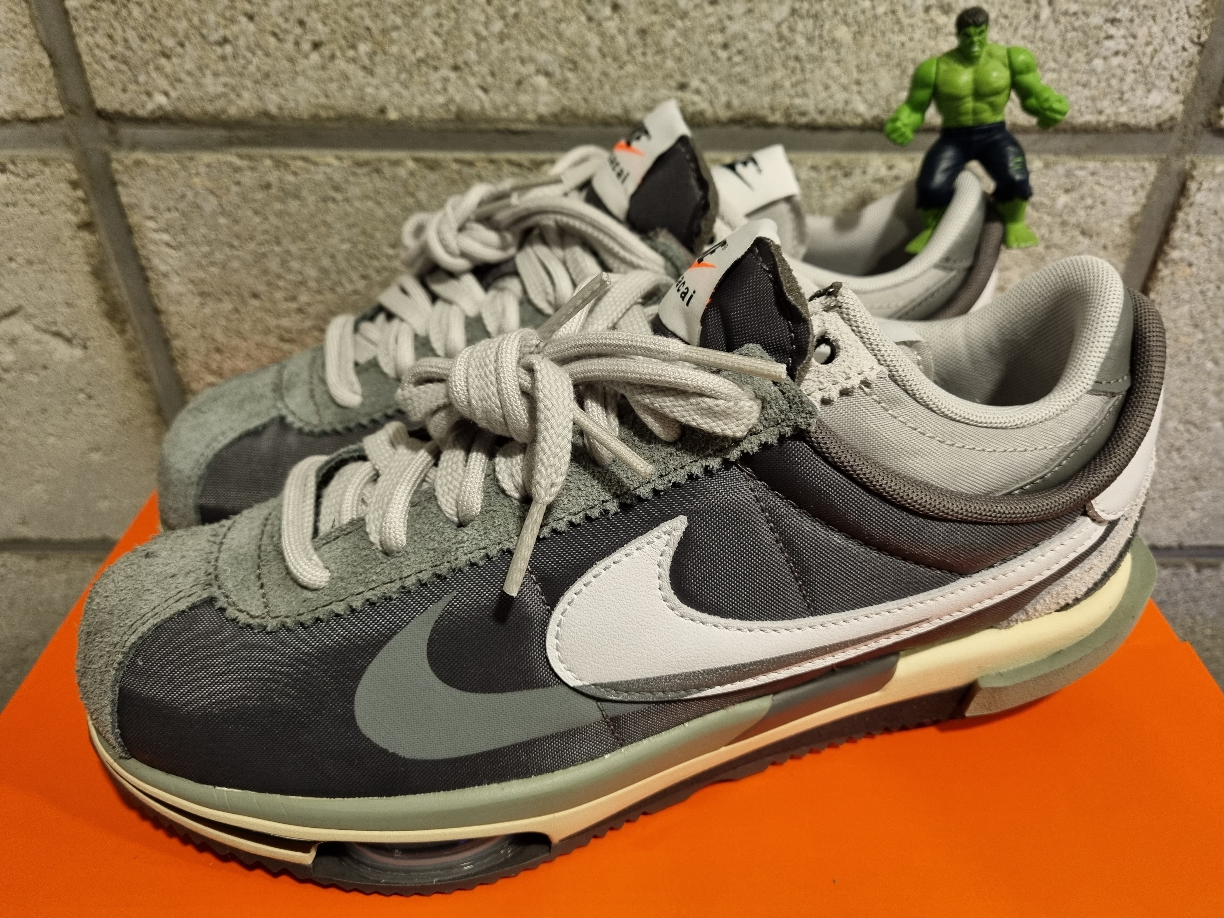 Nike x Sacai Zoom Cortez SP Iron Grey 착용 스타일 - 1