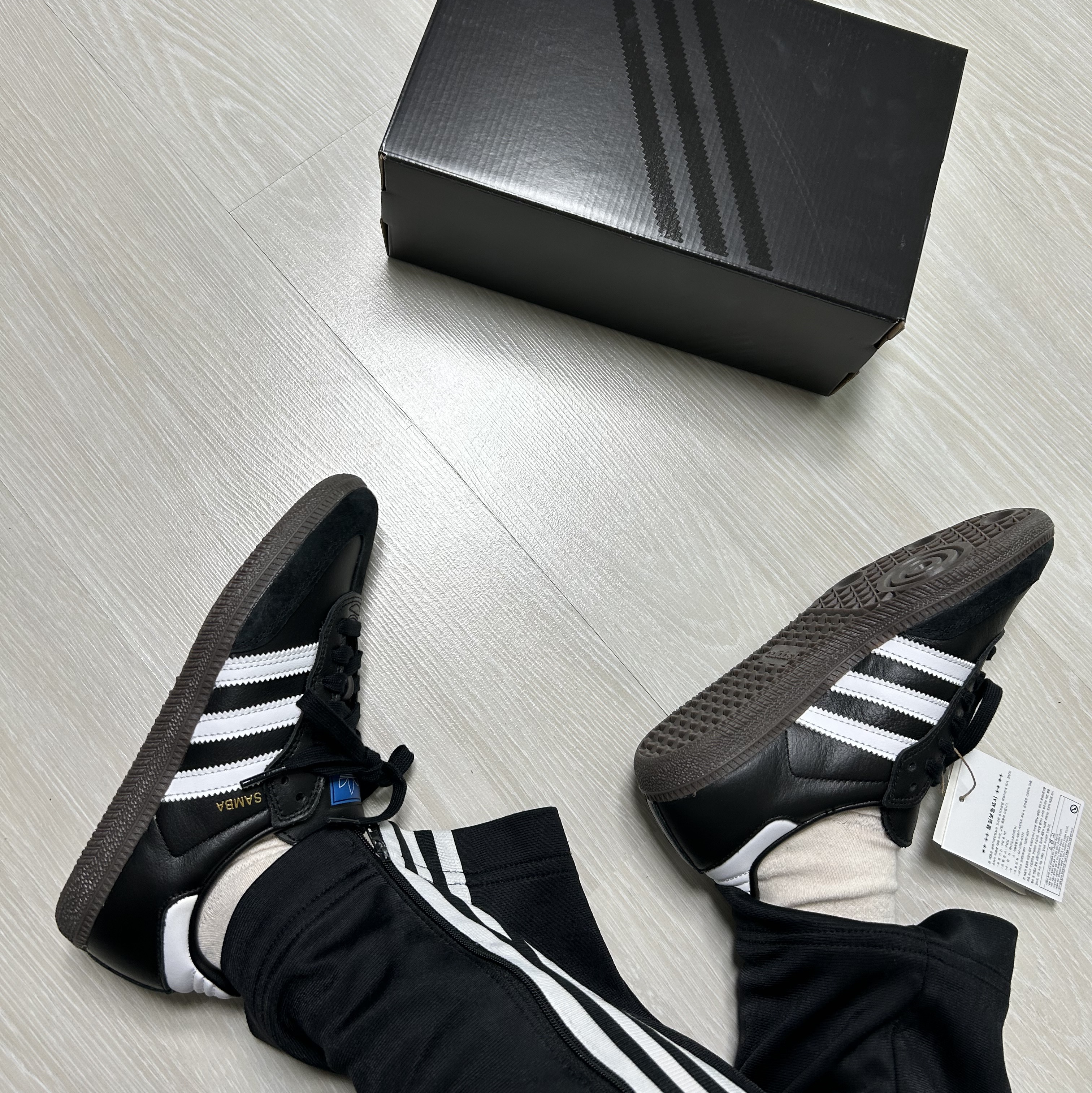 Adidas Samba ADV Black 착용 스타일
