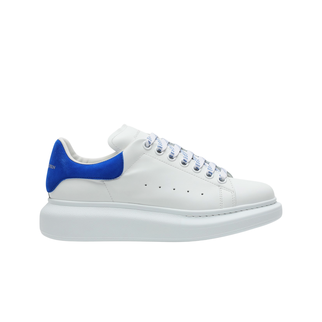 (W) 알렉산더 맥퀸 오버사이즈드 스니커즈 화이트 일렉트릭 블루((W) Alexander McQueen Oversized Sneakers White Electric Blue) - 1