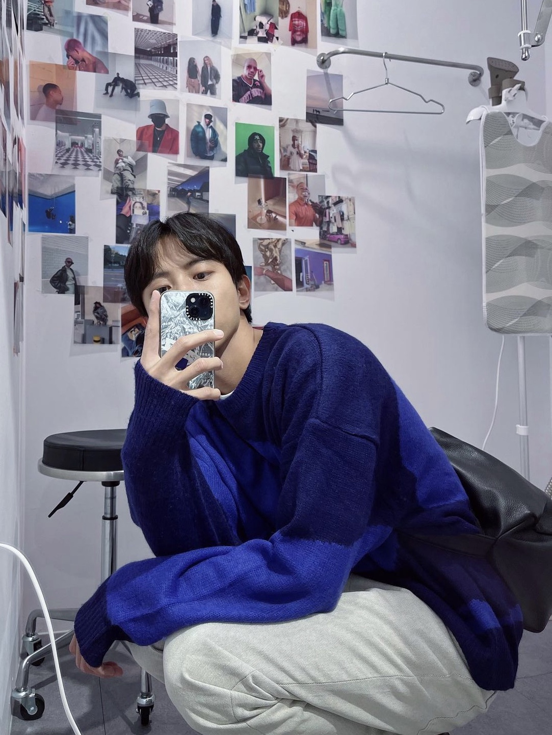 Casetify x Ader Error Plastic Impact iPhone Case, Apple iPhone 13 Mini 128GB Midnight (Korean Ver.) 착용 스타일 - 1