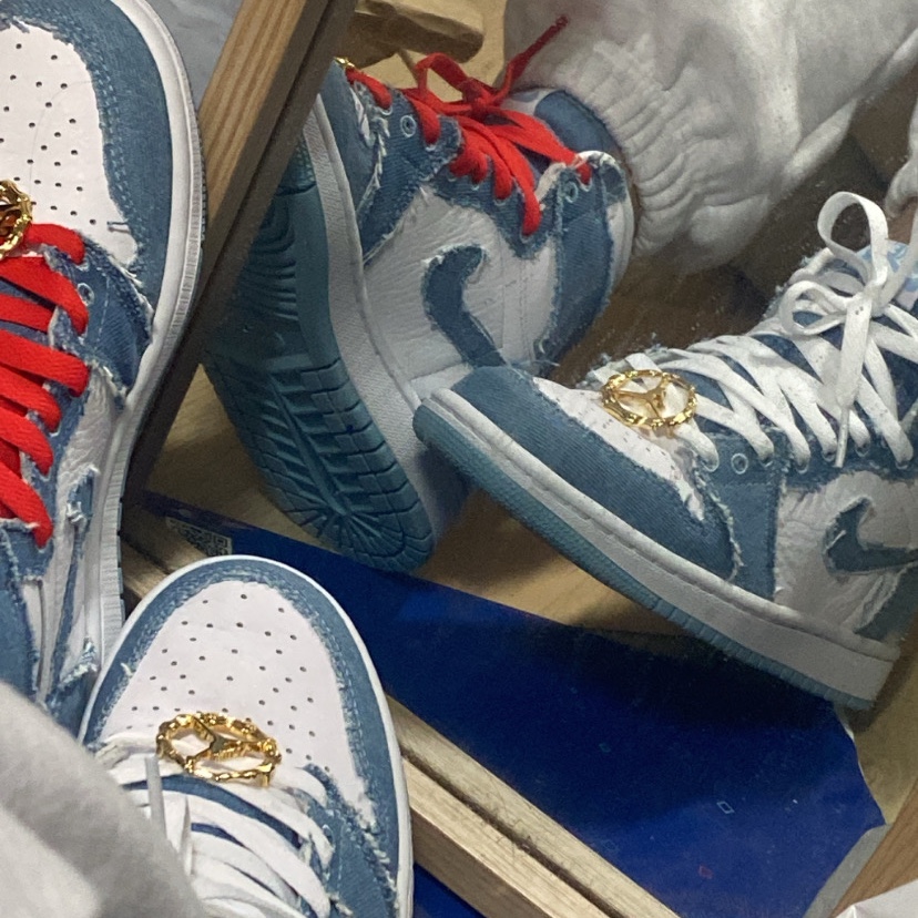 (W) Jordan 1 Retro High OG Denim 착용 스타일