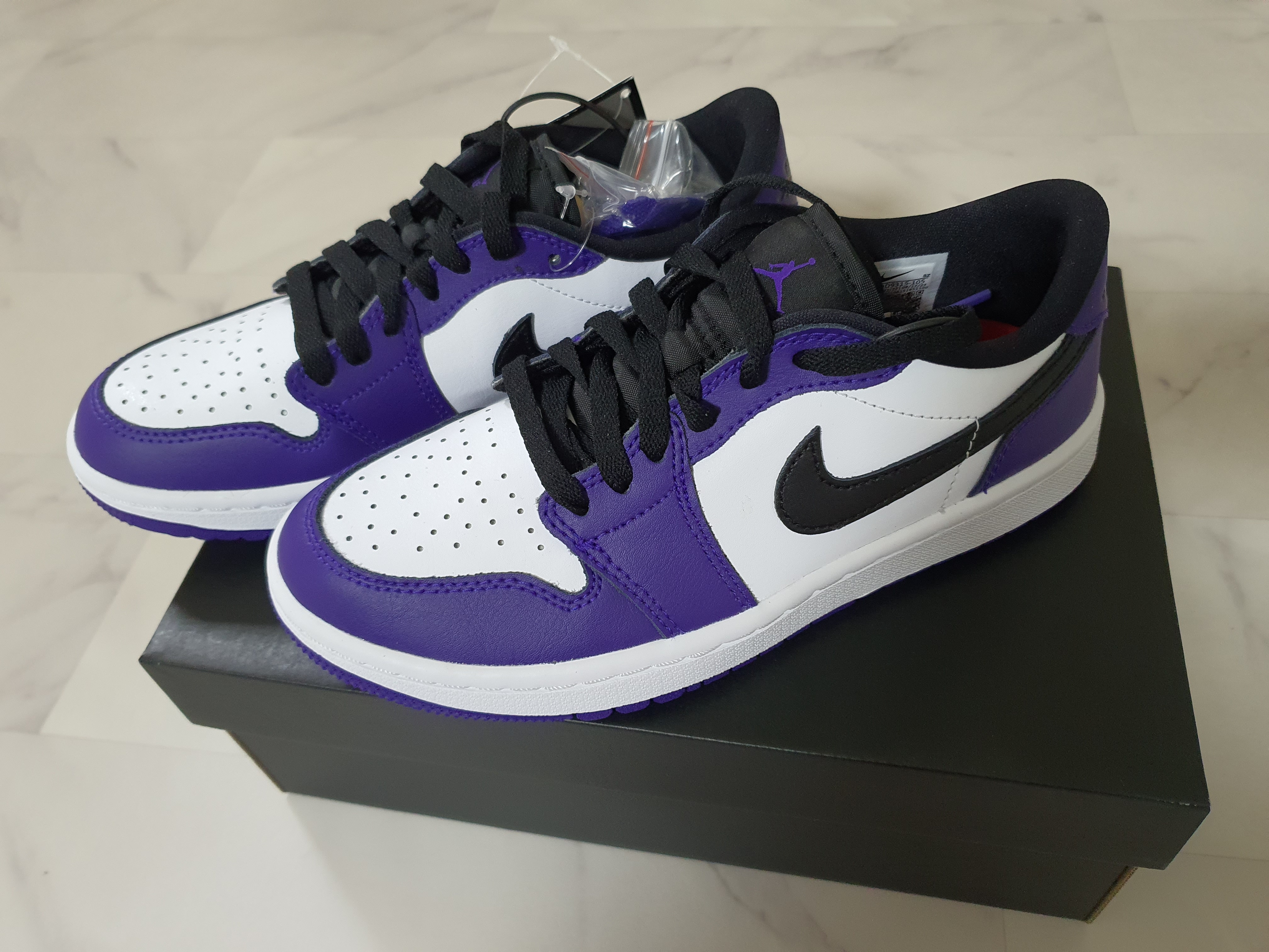 Jordan 1 Low Golf Court Purple 착용 스타일