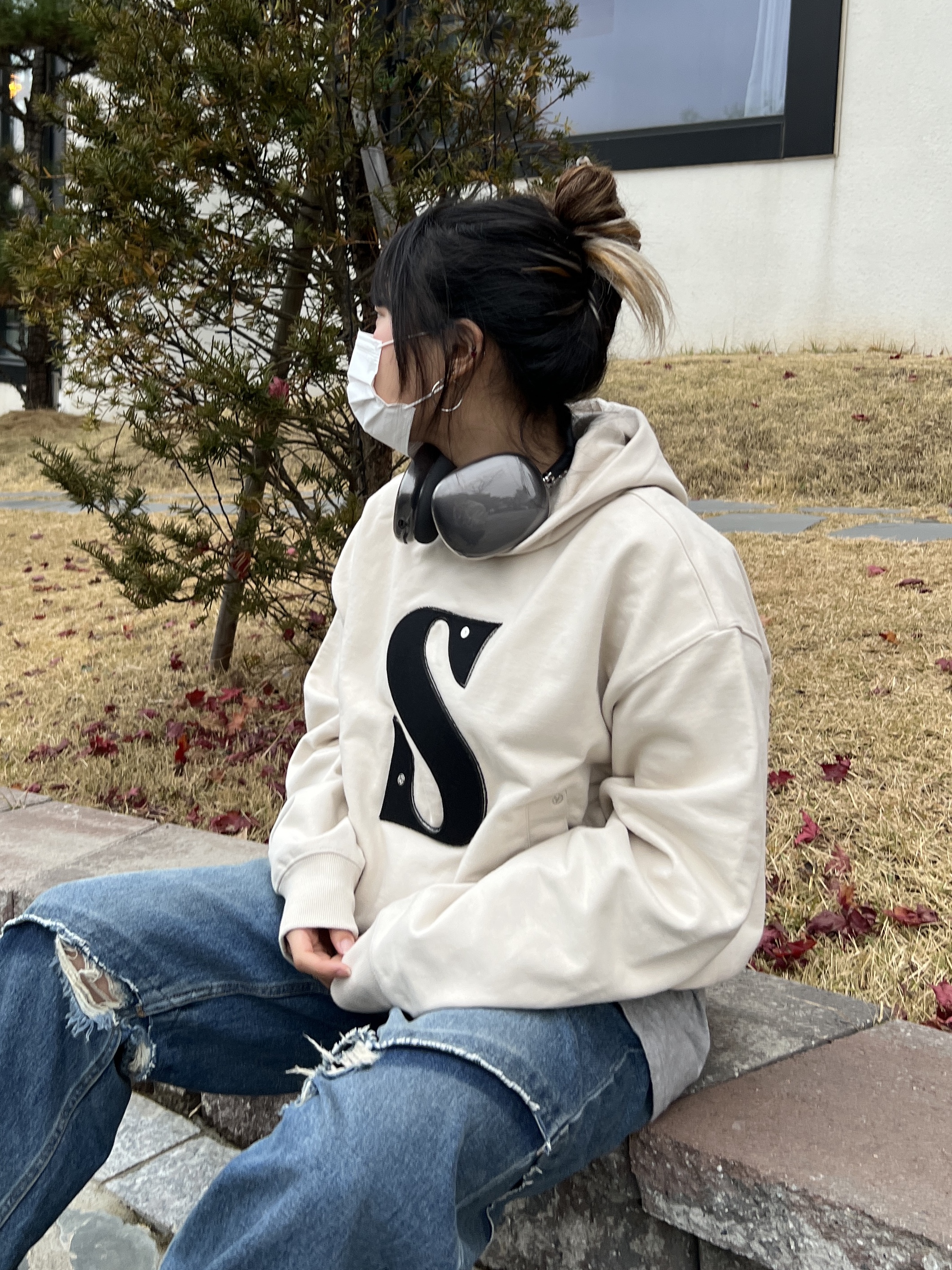 Apple AirPods Max Lightning Space Gray (Korean Ver.) 착용 스타일