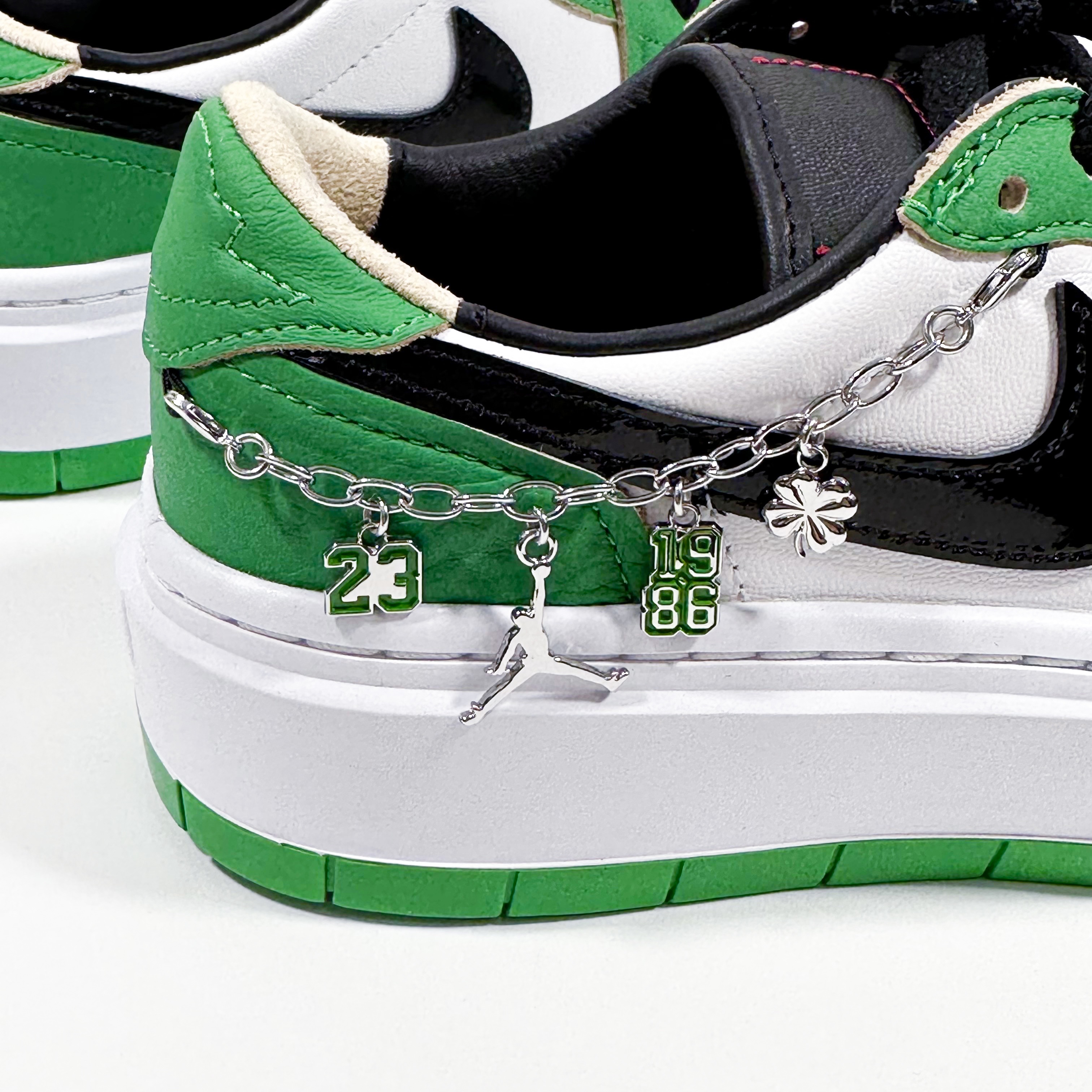 (W) Jordan 1 Elevate Low SE Lucky Green 착용 스타일 - 2