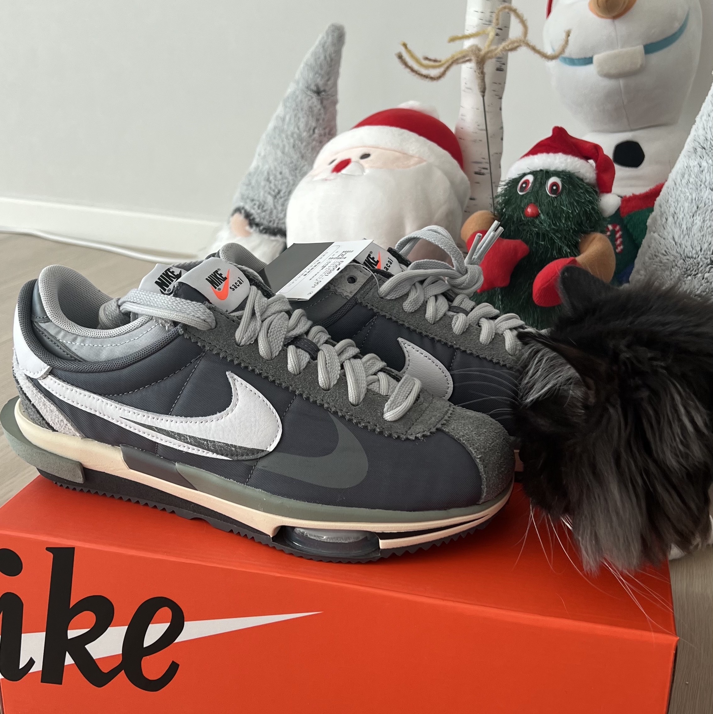 Nike x Sacai Zoom Cortez SP Iron Grey 착용 스타일