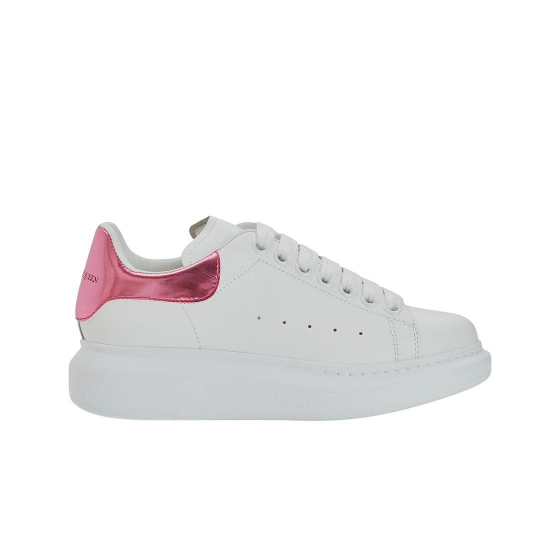 (W) 알렉산더 맥퀸 오버사이즈드 스니커즈 화이트 핑크((W) Alexander McQueen Oversized Sneakers White Pink) - 1