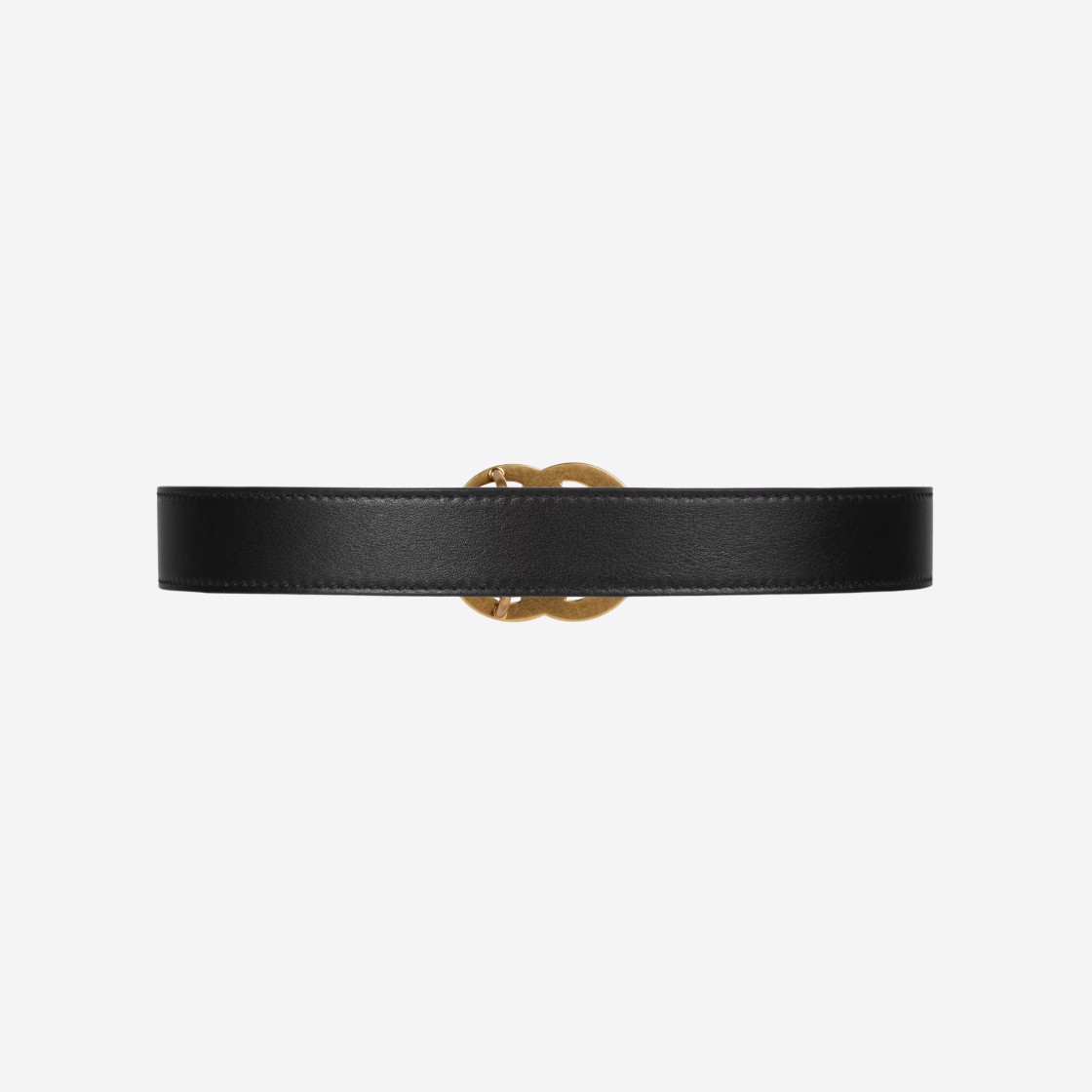 (Kids) Gucci Double G Leather Belt Black 상세 이미지 2