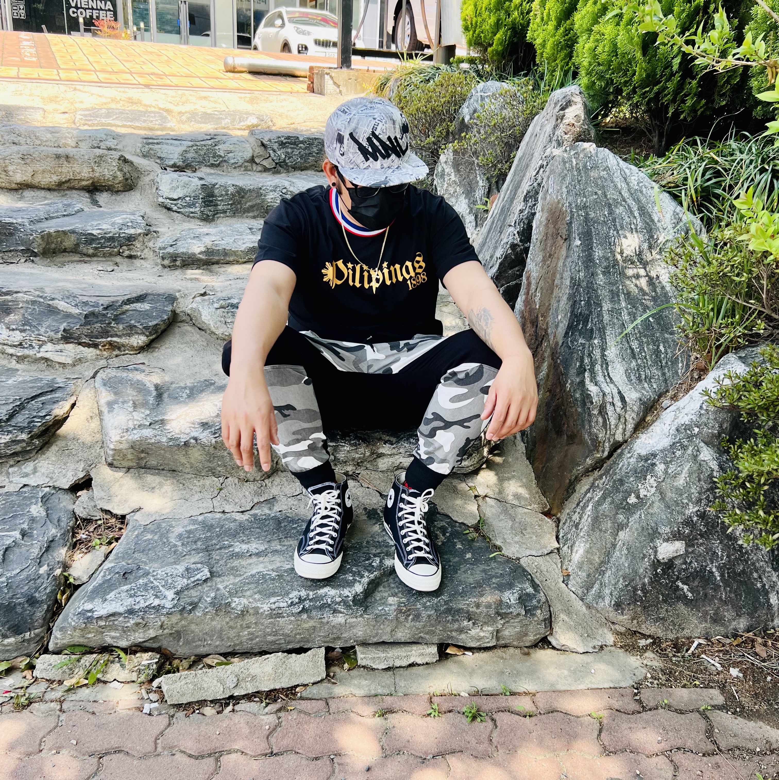 Converse Chuck 70 Hi Black 착용 스타일