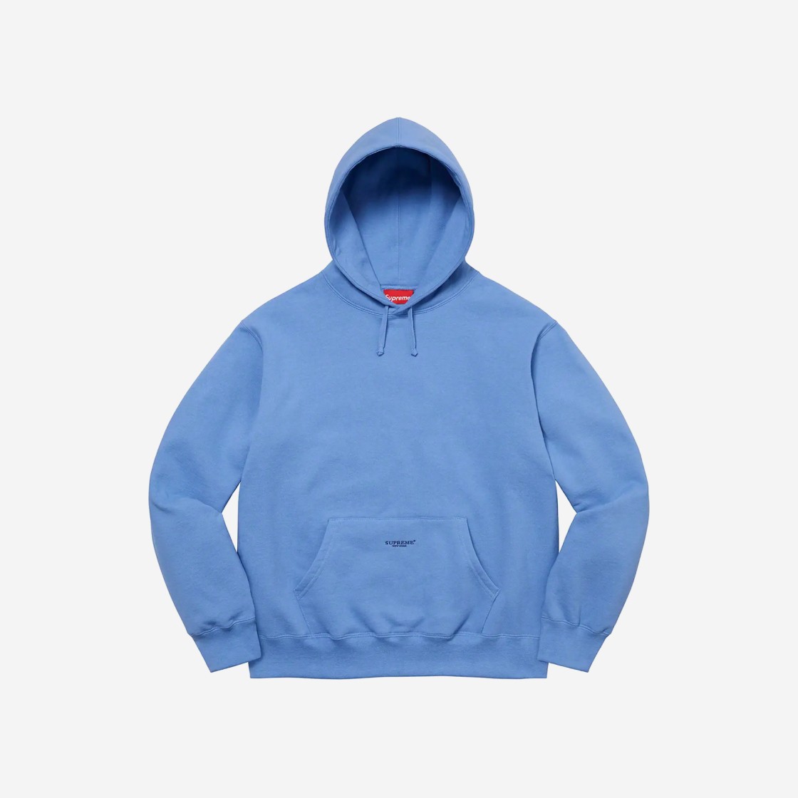 Supreme Micro Logo Hooded Sweatshirt Light Blue - 22SS 상세 이미지 1