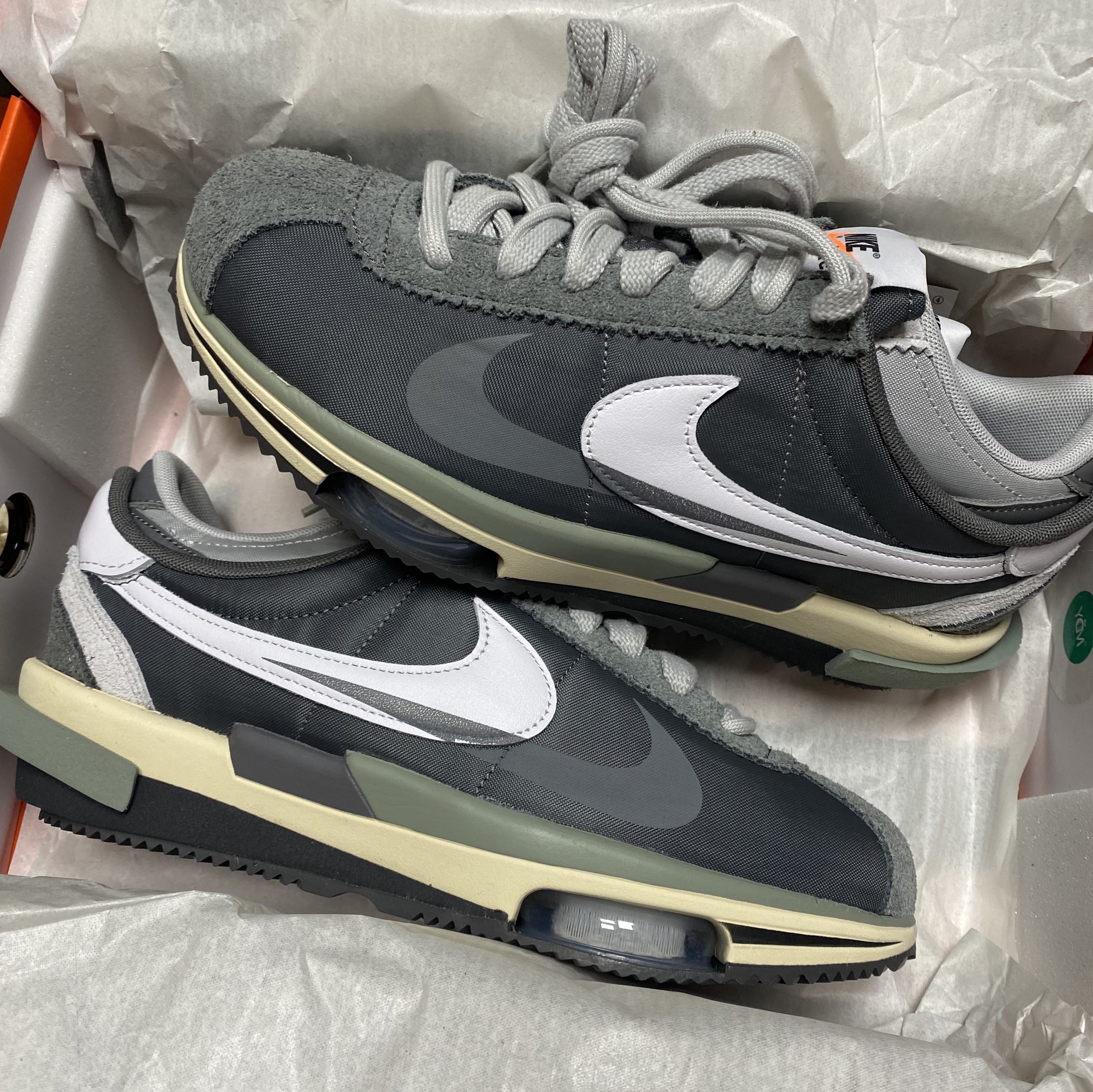 Nike x Sacai Zoom Cortez SP Iron Grey 착용 스타일