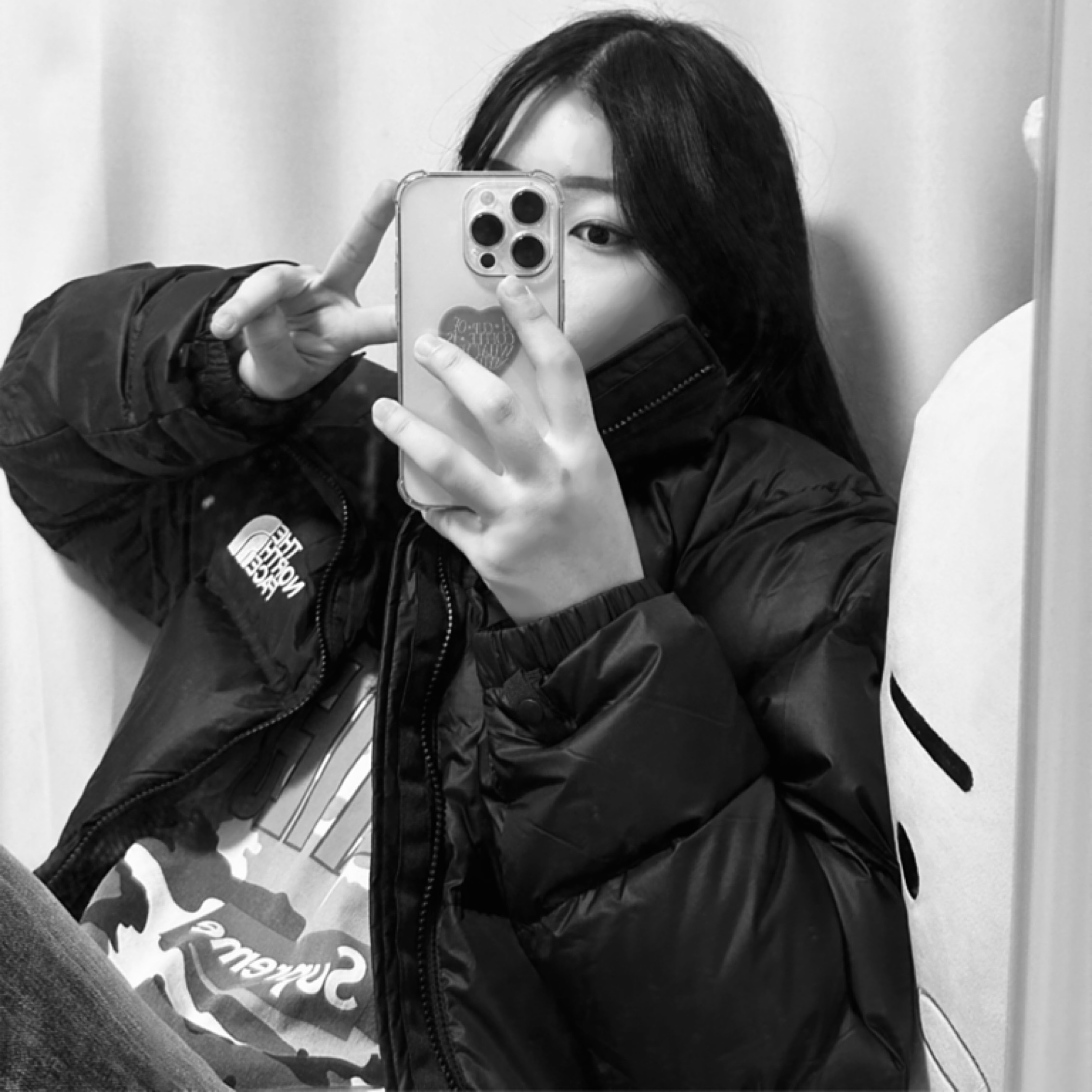 The North Face 1996 Eco Nuptse Jacket Black, Supreme Wheaties T-Shirt White - 21SS 착용 스타일