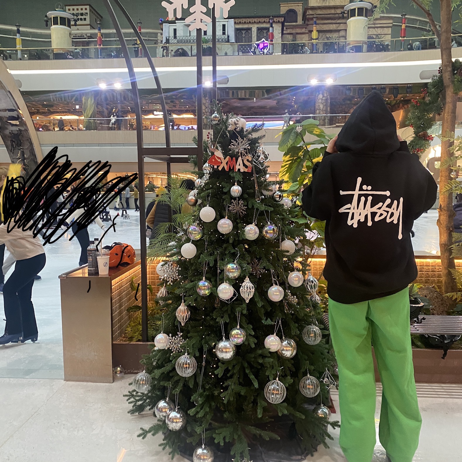 Stussy Basic Stussy Hoodie Black 2022 착용 스타일 - 1