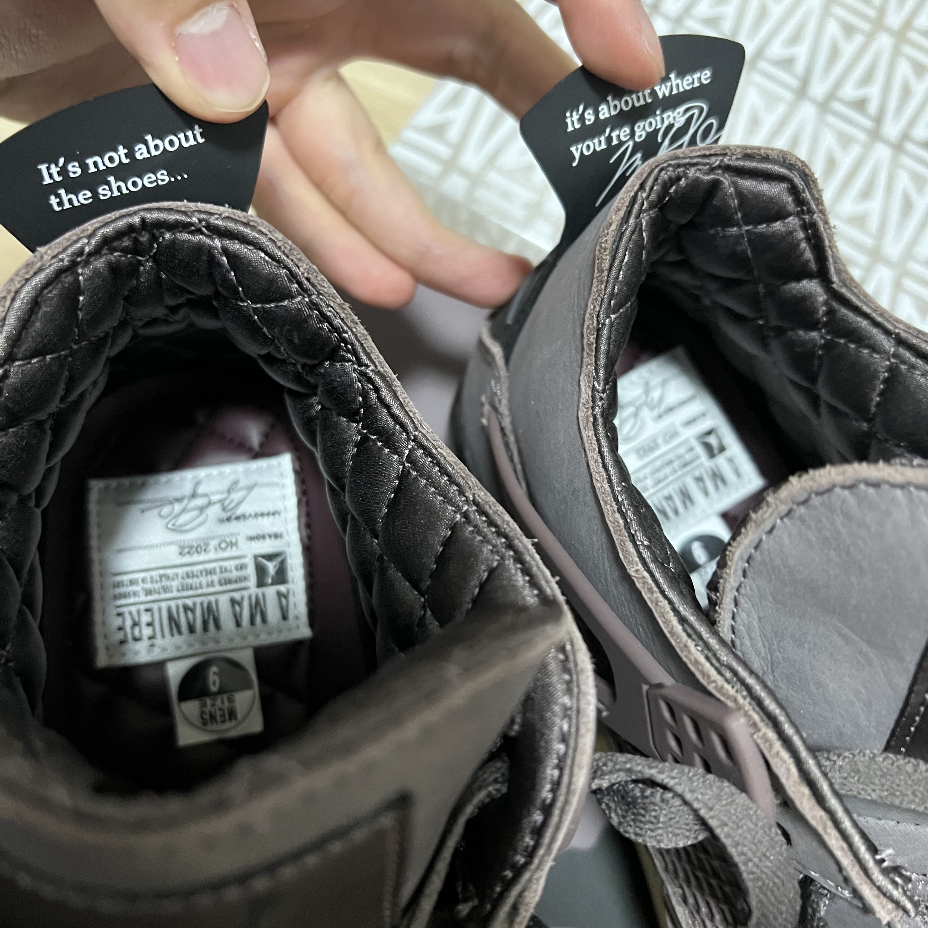 Jordan 4 x A Ma Maniere Retro Violet Ore 착용 스타일 - 2