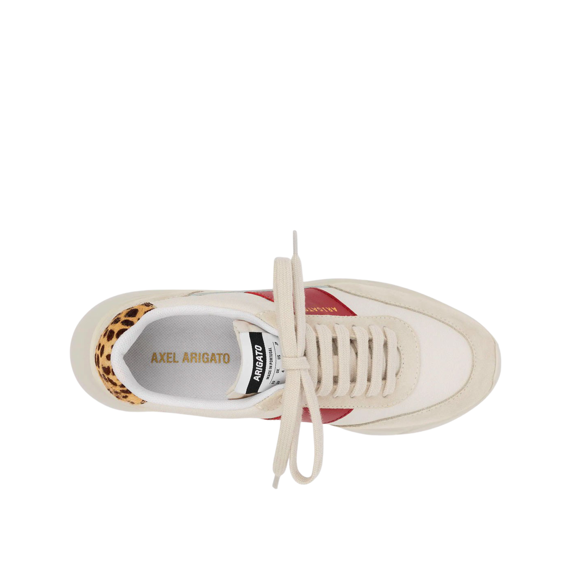 (W) 악셀 아리가토 제네시스 빈티지 러너 베이지 보르도 프린트((W) Axel Arigato Genesis Vintage Runner Beige Bordeaux Print) - 2