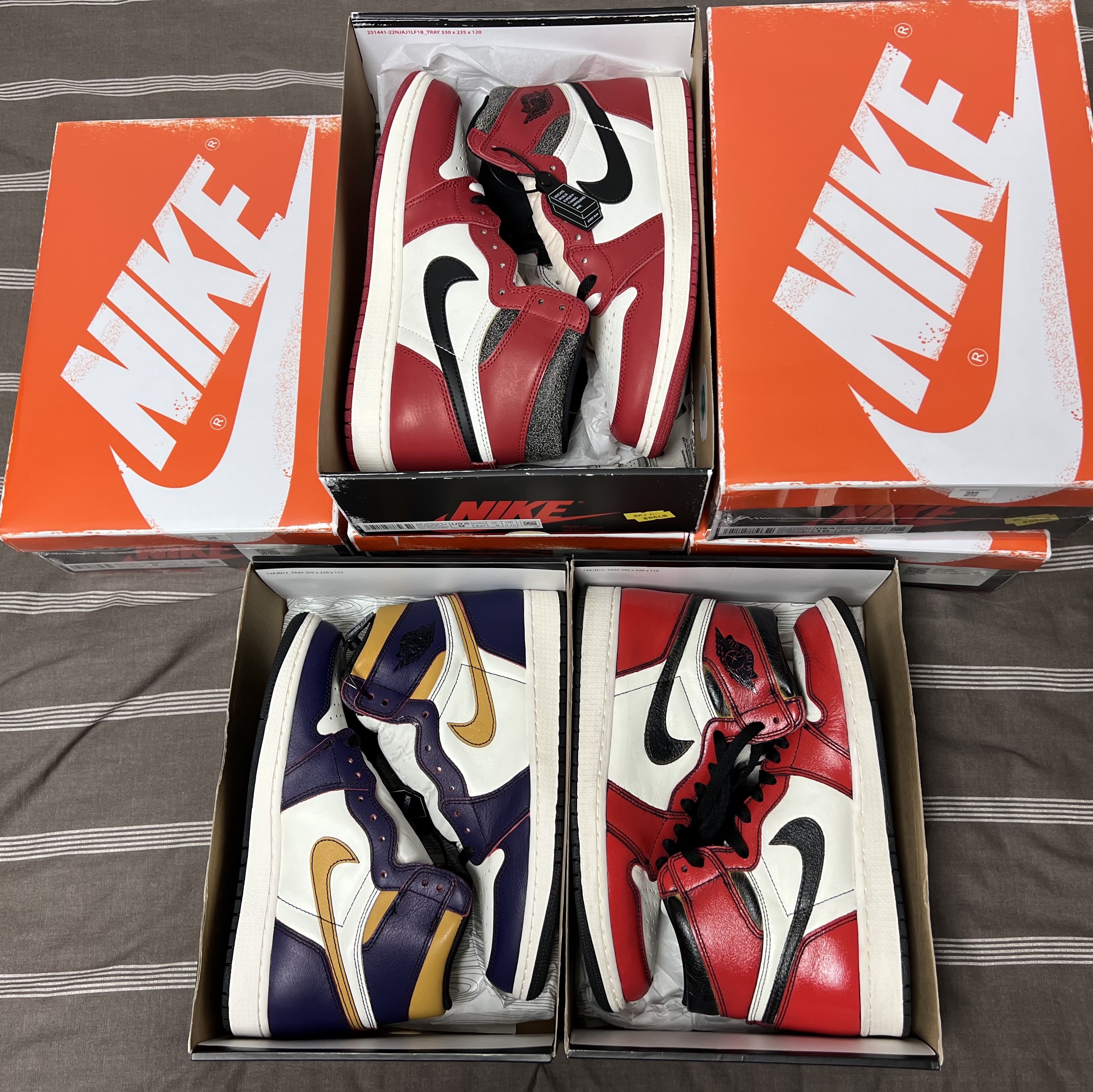 Jordan 1 Retro High OG Defiant SB LA to Chicago, Jordan 1 Retro High OG Chicago 2022 착용 스타일 - 1