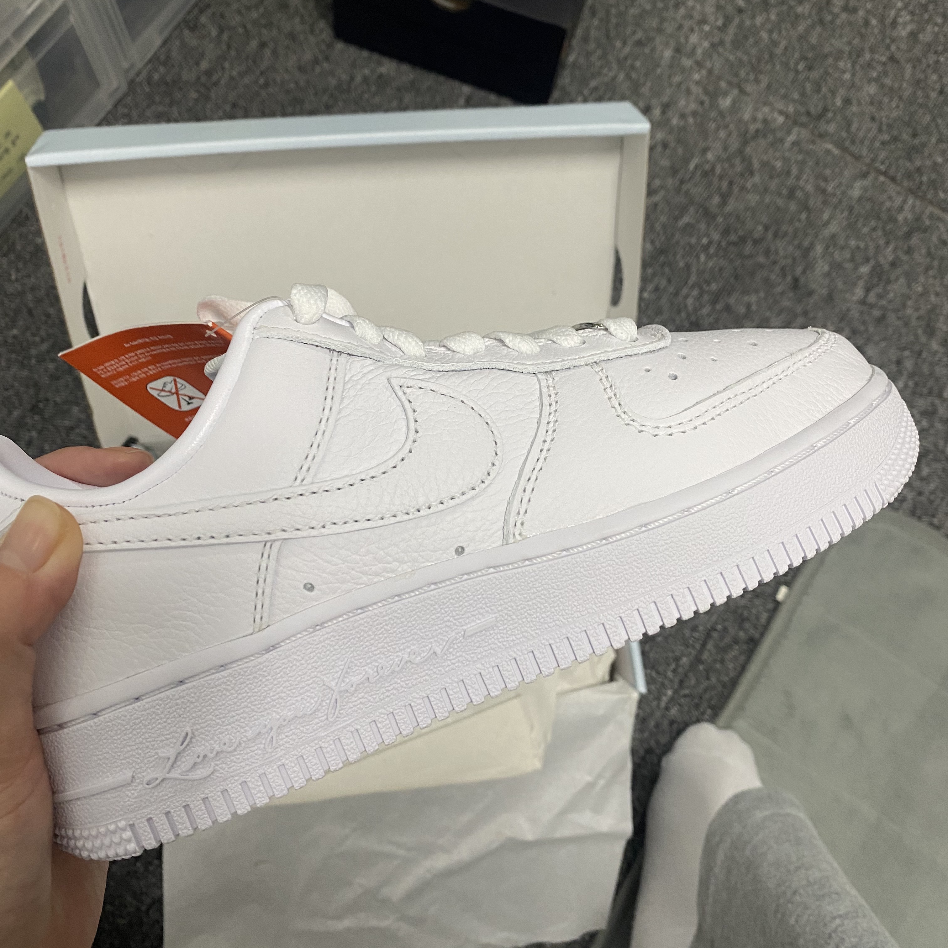 Nike x Drake Nocta Air Force 1 Low SP Certified Lover Boy White 착용 스타일 - 1