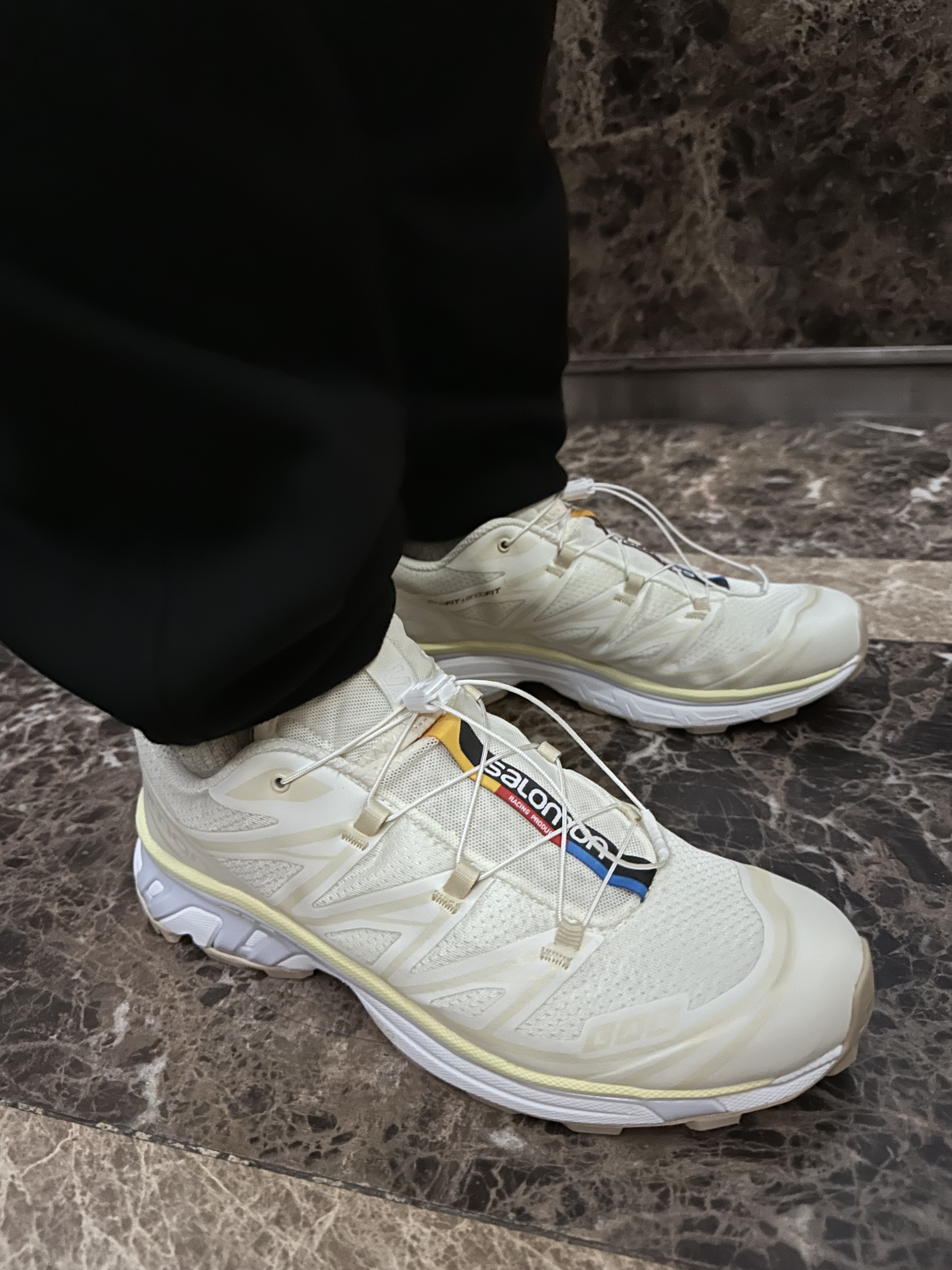 Salomon XT-6 ADV Vanila Ice, Essentials Knit Sweater Buttercream - 20SS 착용 스타일 - 2