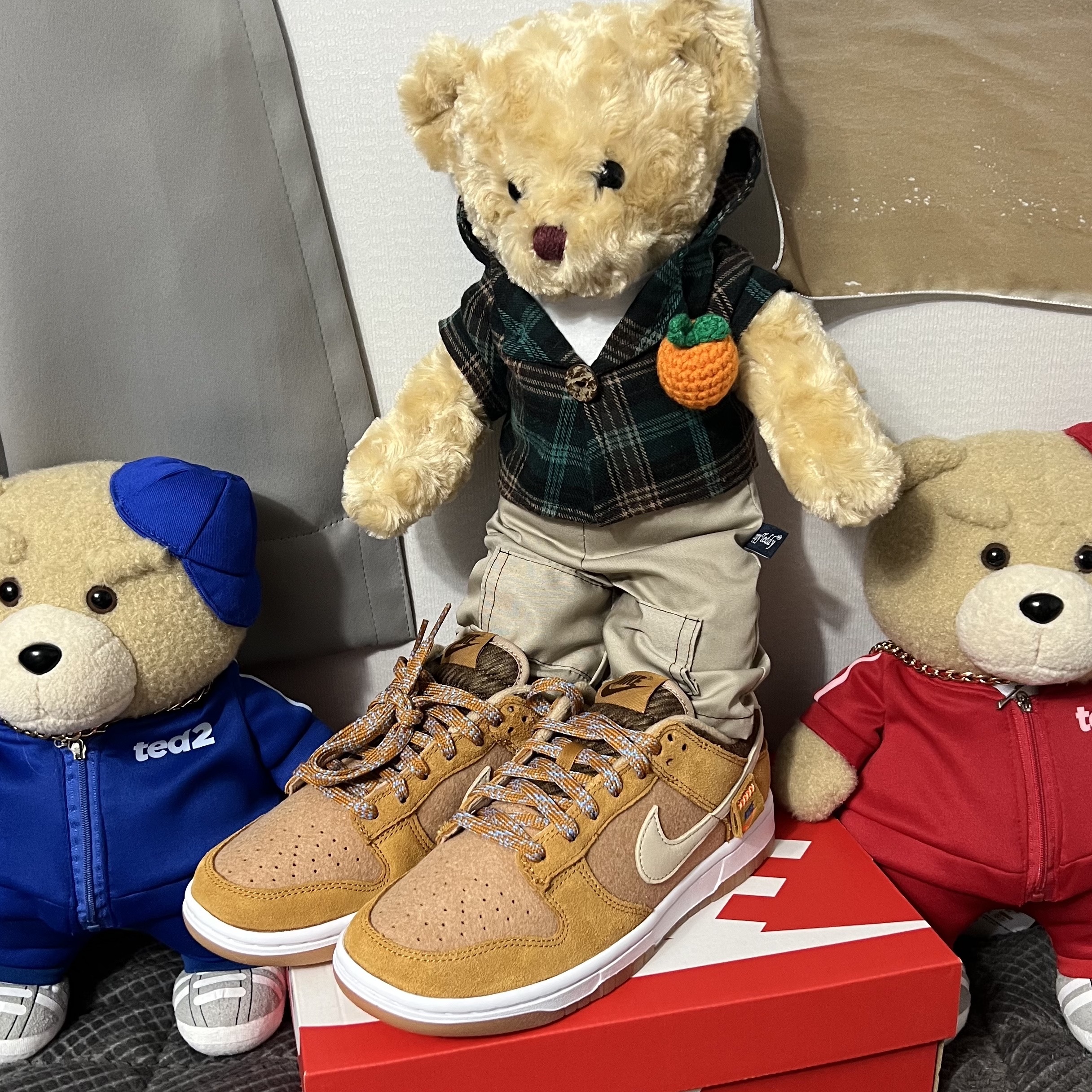 Nike Dunk Low SE Praline Desert Ochre 착용 스타일 - 5