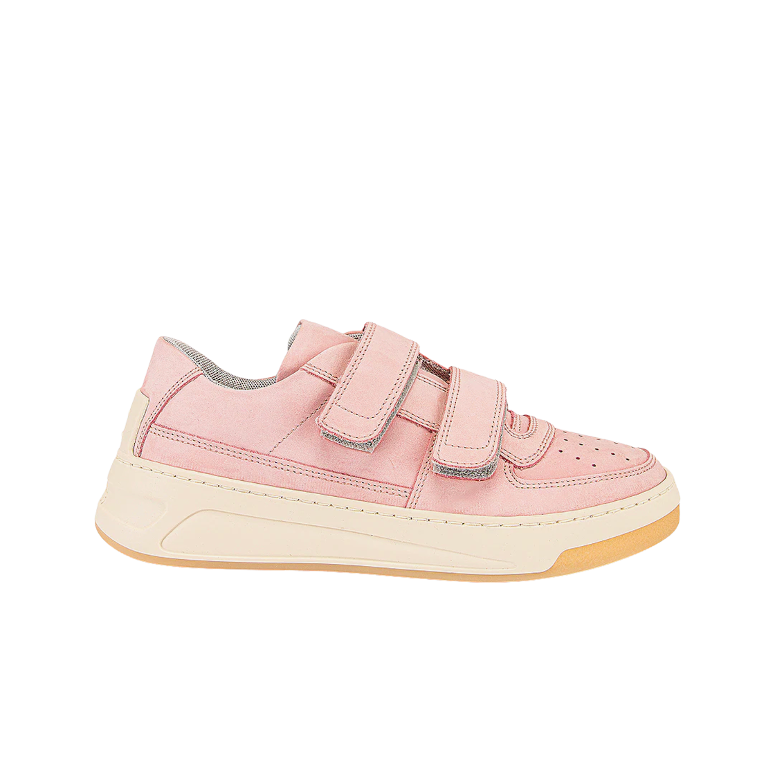 아크네 스튜디오 페리 누벅 벨크로 스트랩 스니커즈 라일락 화이트(Acne Studios Perey Nubuk Velcro Strap Sneakers Lilac White) - 1