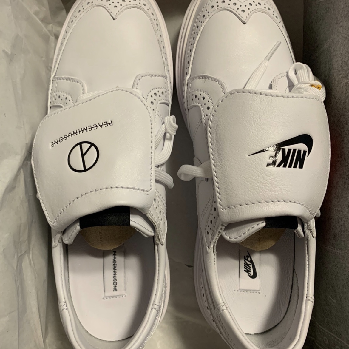 Nike x Peaceminusone Kwondo1 White 착용 스타일 - 2