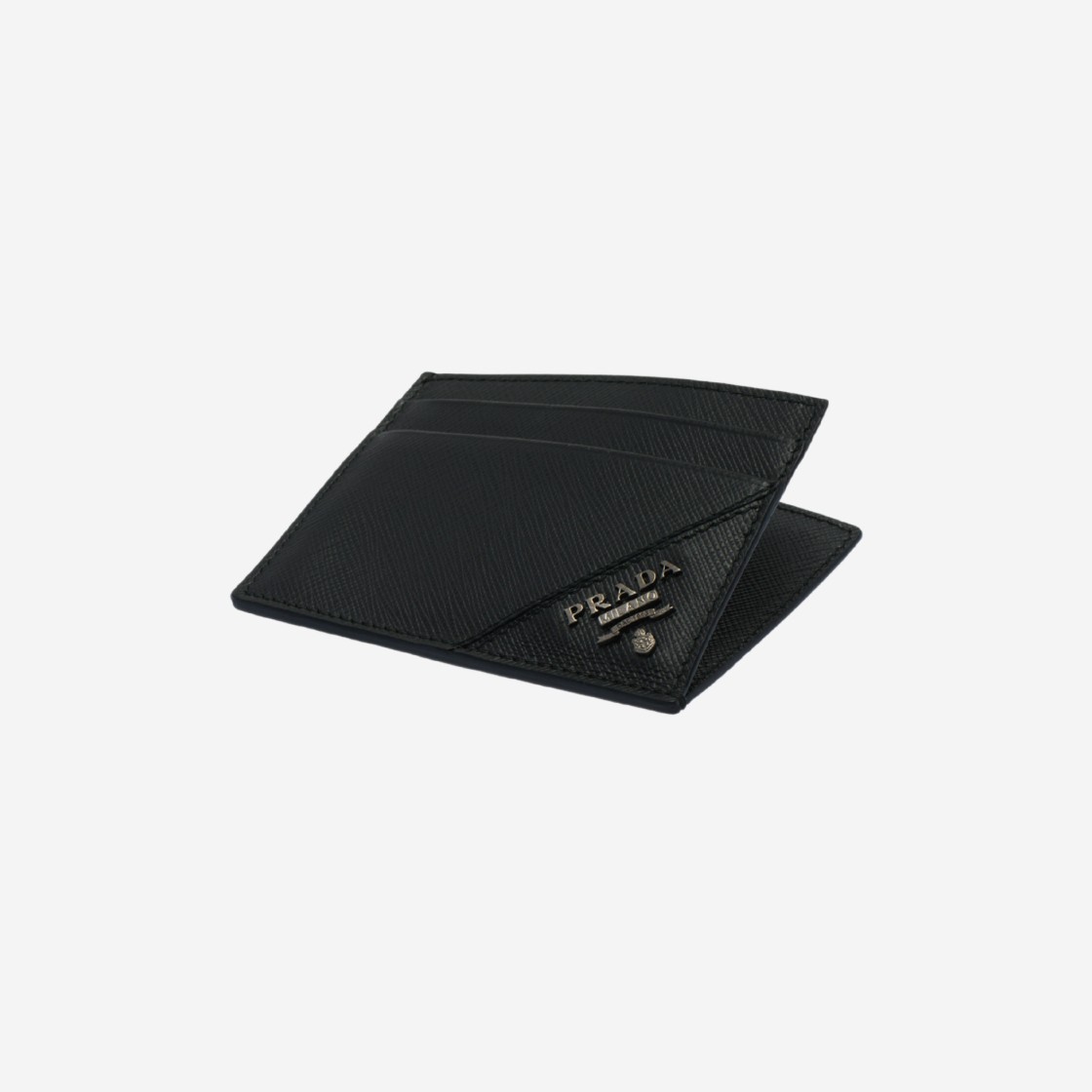 Prada Saffiano Leather Card Holder Black 상세 이미지 2