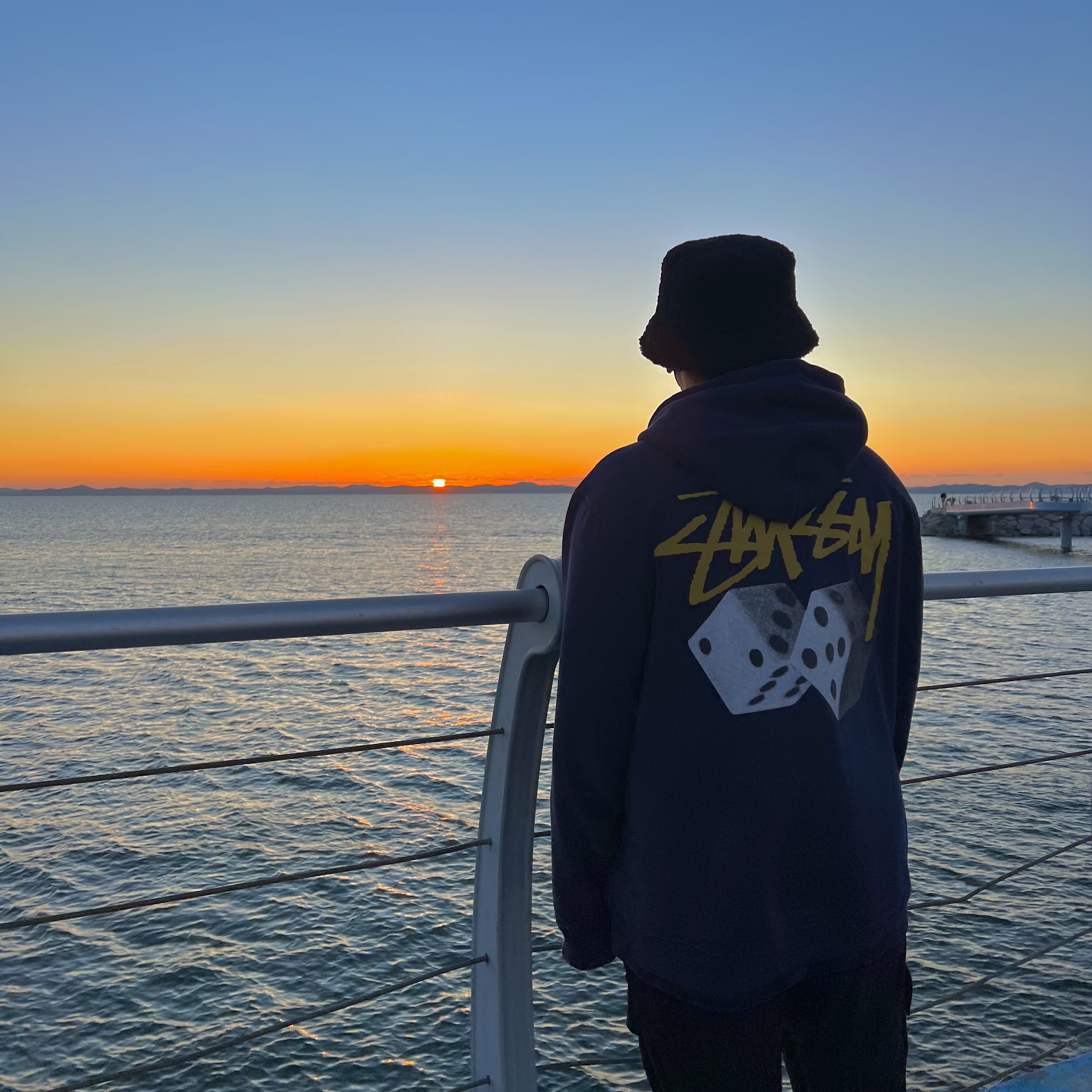 Stussy Roll The Dice Hoodie Navy, The North Face 1996 Novelty Nuptse Jacket Woodland Camo 착용 스타일 - 1