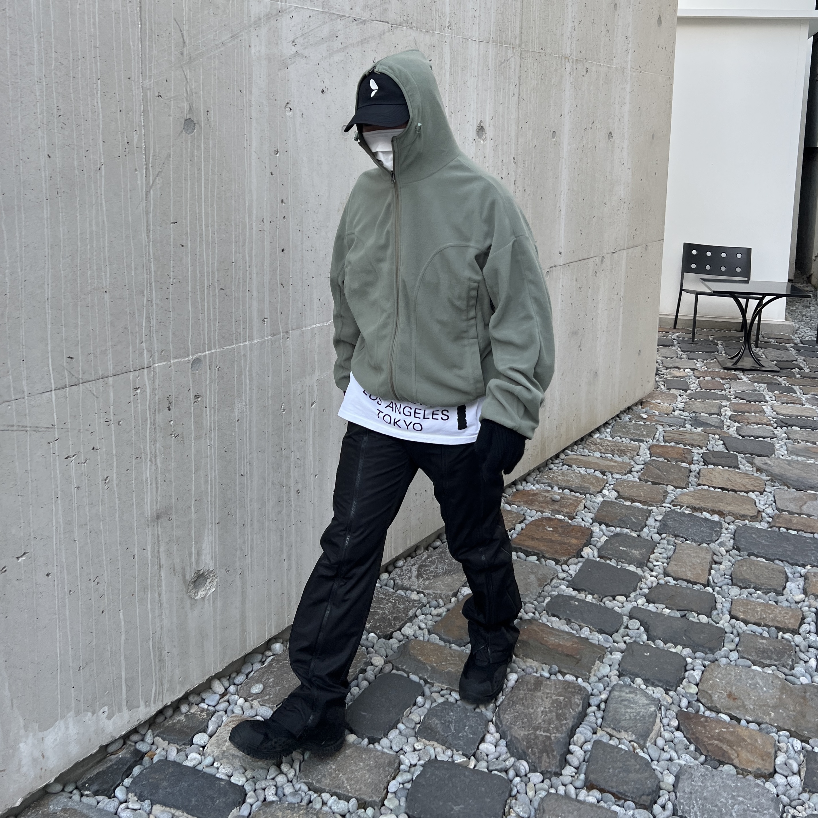 Kiko Kostadinov Harkman Shoes Oil Black, Stussy x Takahiromiyashita The Soloist 40 WT T-Shirt 착용 스타일 - 3