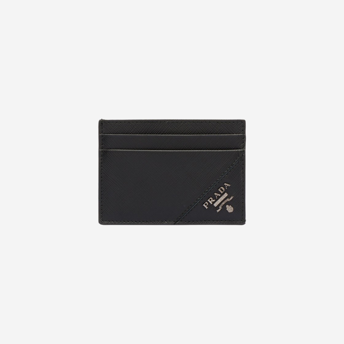 Prada Saffiano Leather Card Holder Black 상세 이미지 1