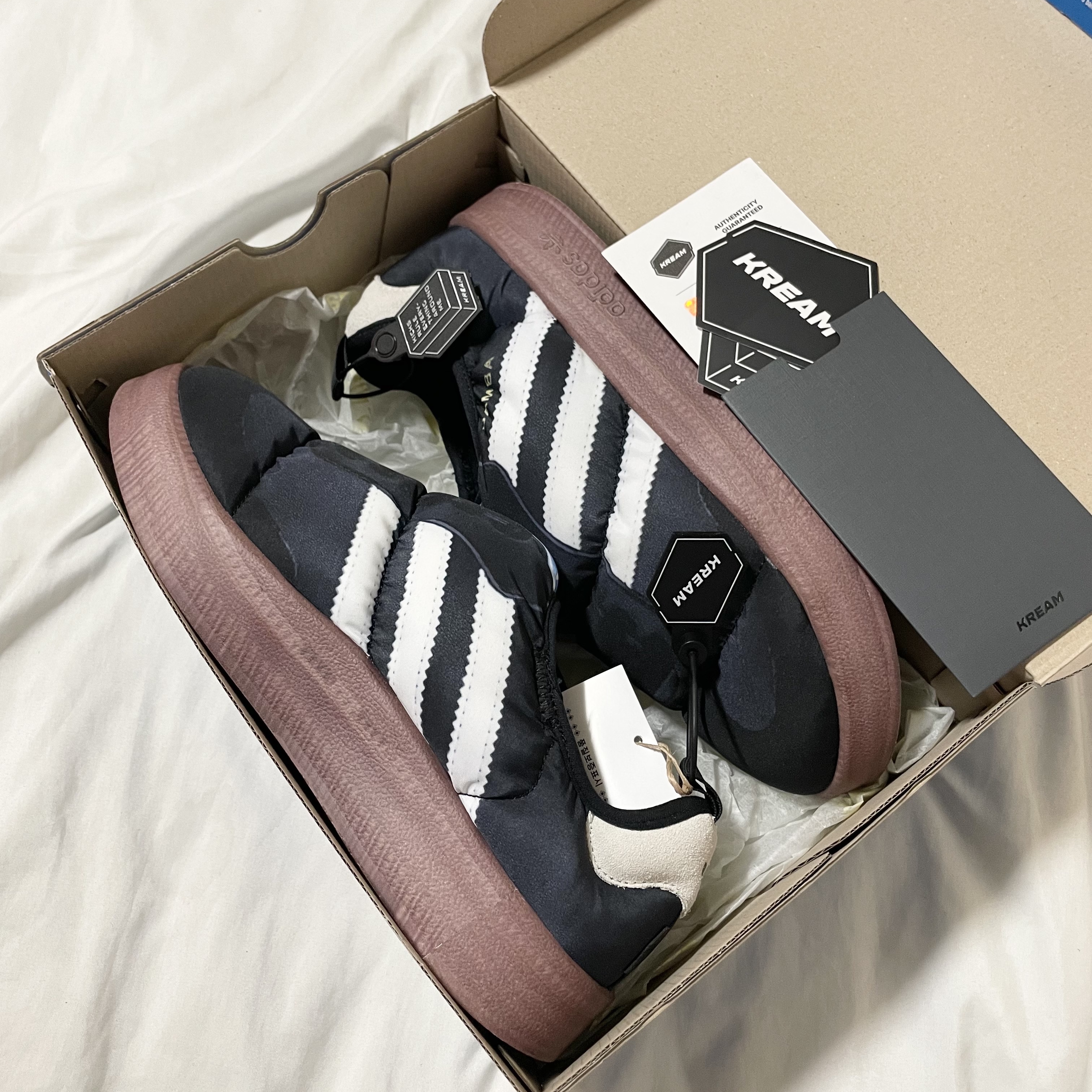 Adidas Puffylette Samba Core Black 착용 스타일 - 5
