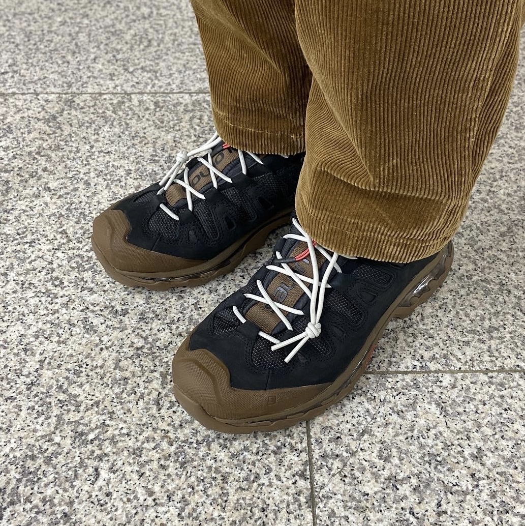 Salomon x GR10K Quest Black Desert Palm 착용 스타일