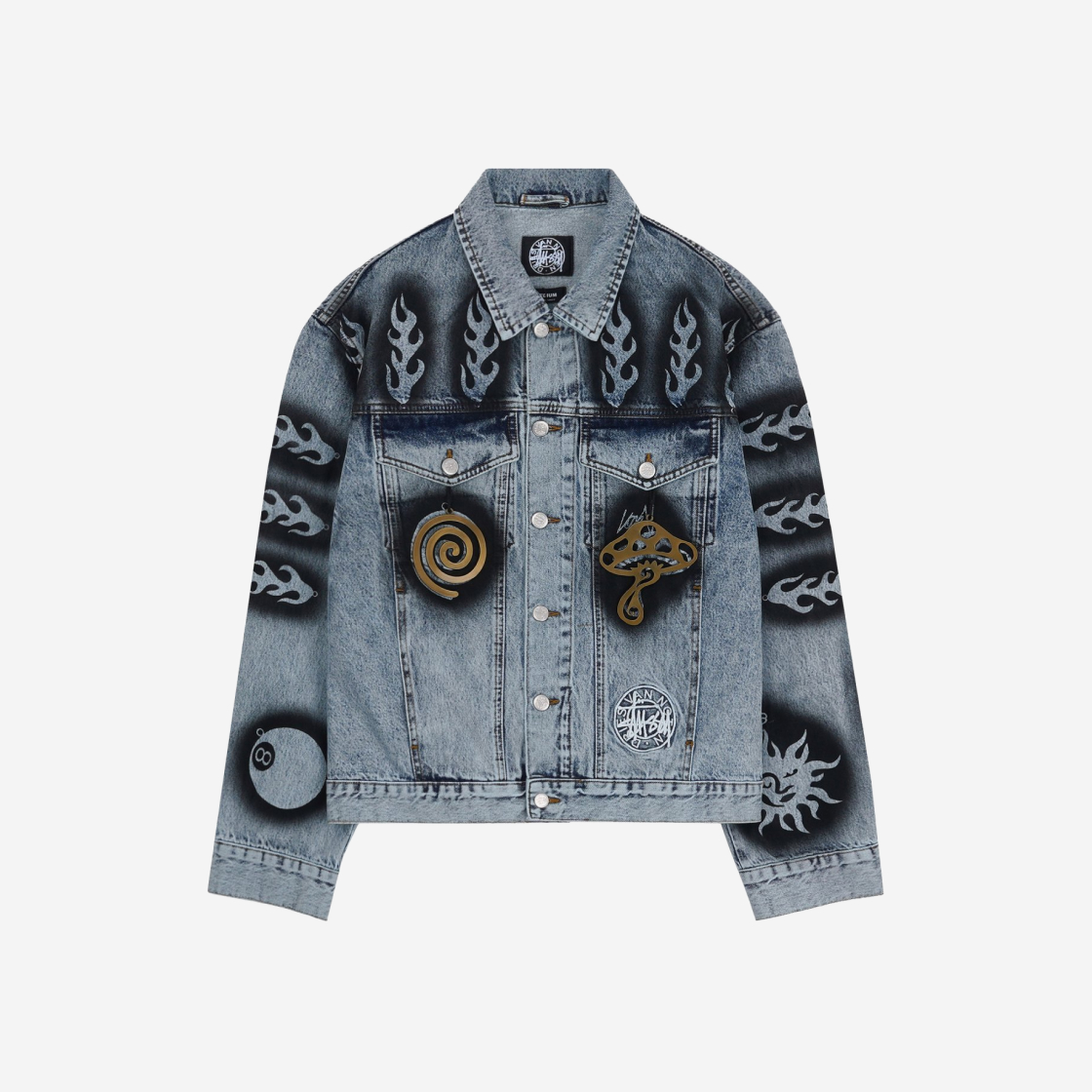 STUSSY × DRIES VAN NOTEN DENIM JACKET M存在感抜群のデザインです 