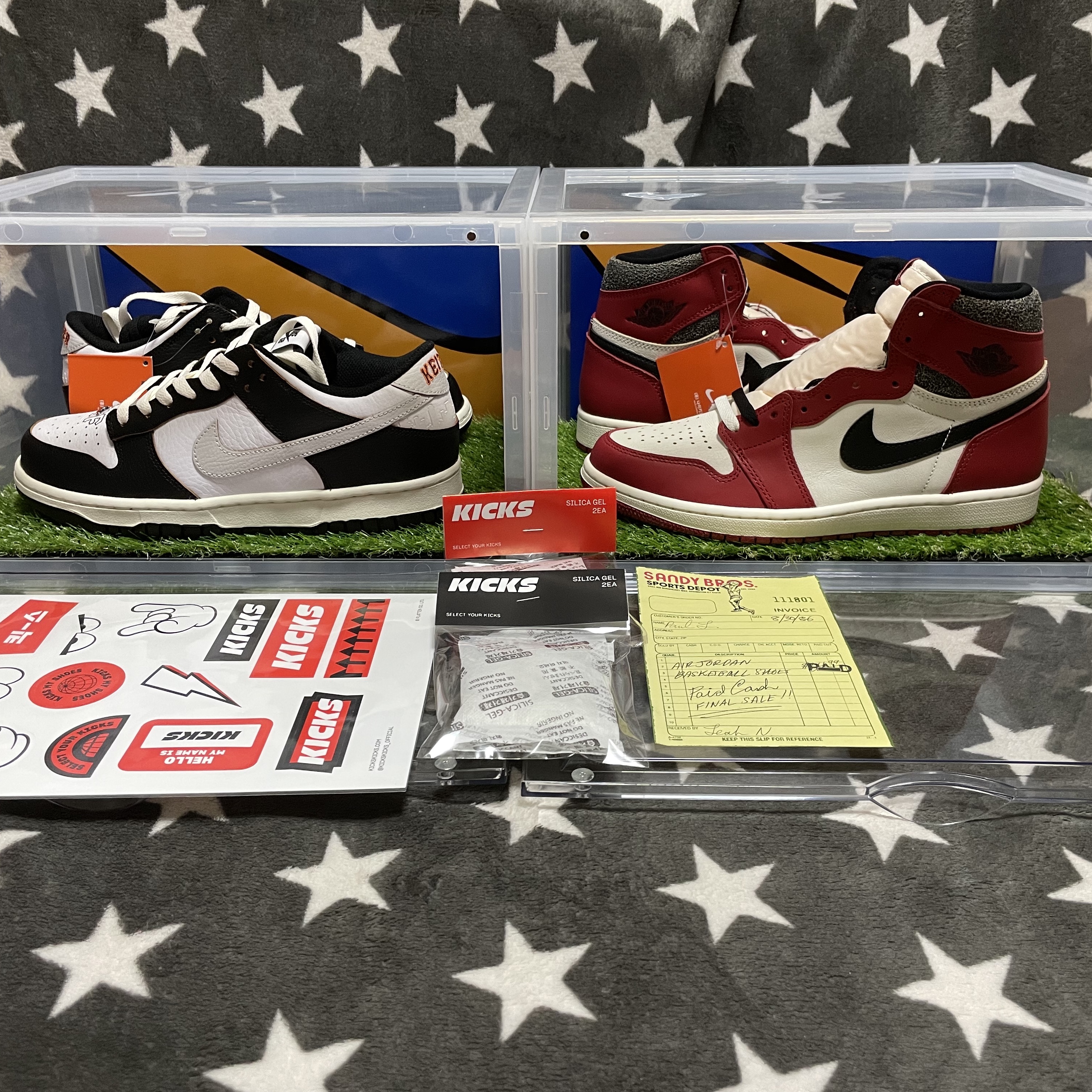 Nike x HUF SB Dunk Low San Francisco, Jordan 1 Retro High OG Chicago 2022 착용 스타일 - 1