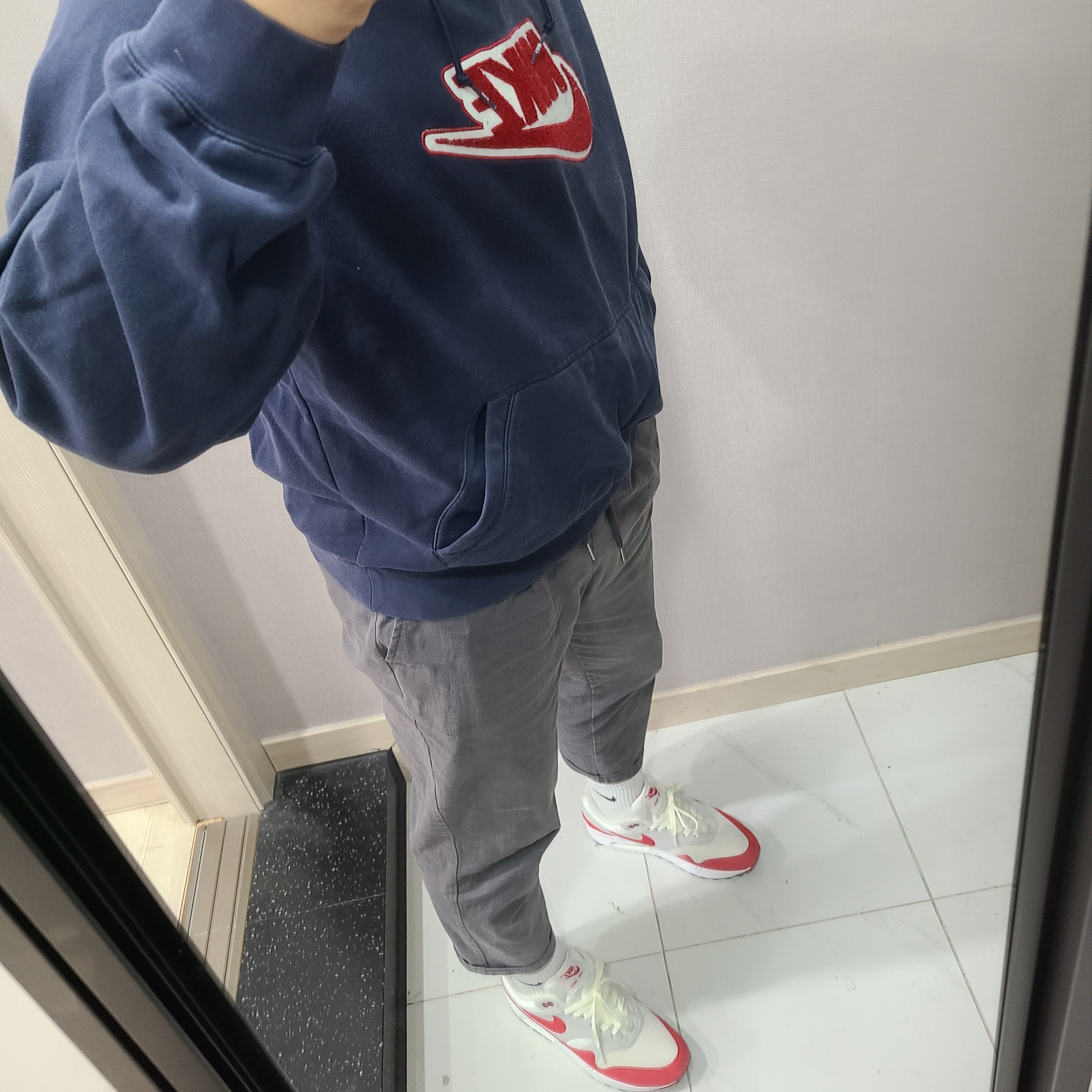 Nike Air Max 1 Anniversary Red 2017 착용 스타일