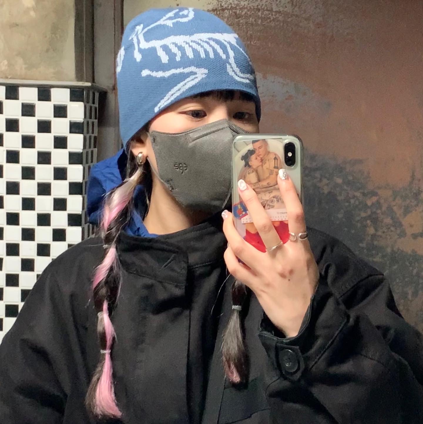 Arc'teryx Bird Head Toque Moonlit 착용 스타일
