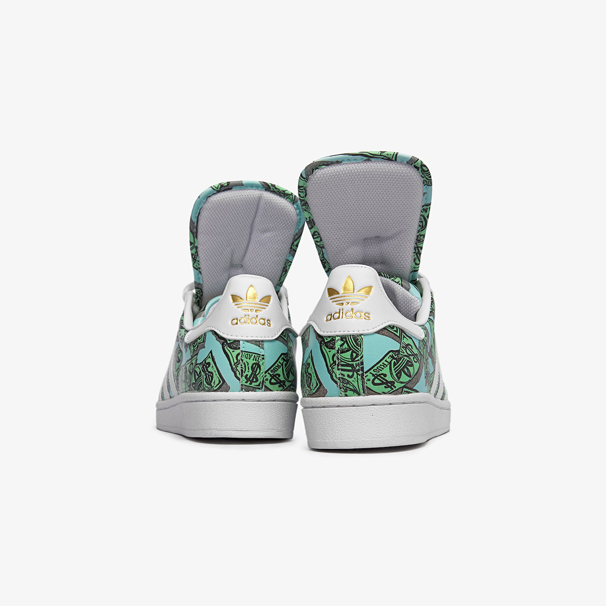 Adidas x Jeremy Scott Superstar Money Print 착용 스타일 - 5
