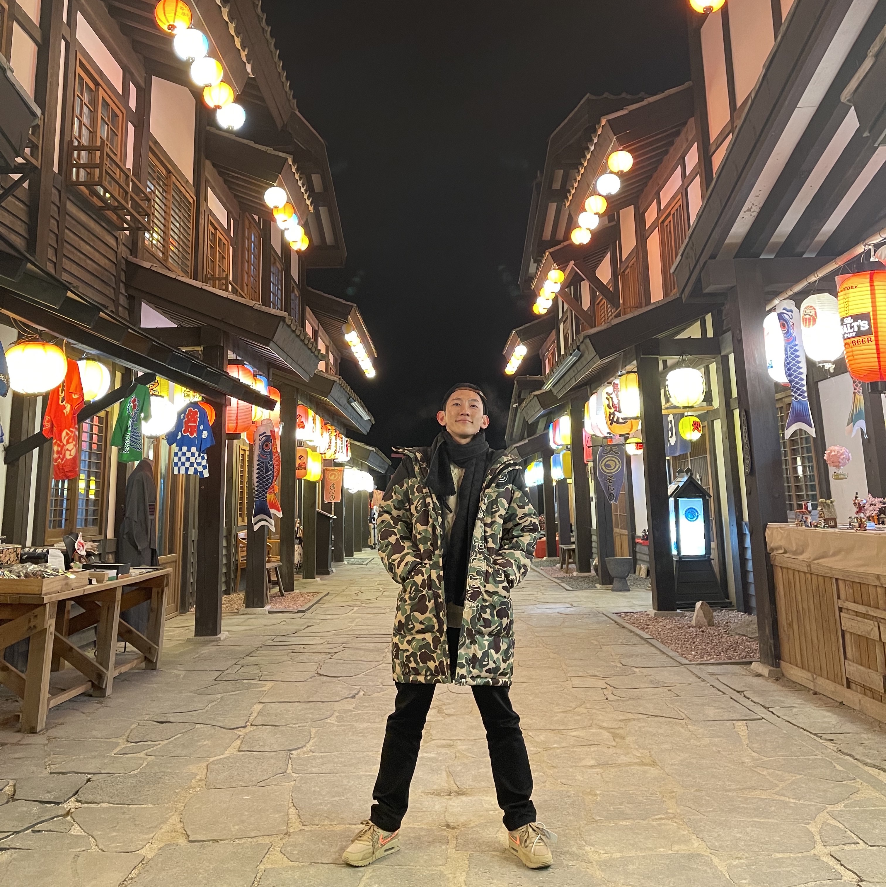 Nike x Off-White Air Max 90 V2 Desert Ore, Nike Cable Knit LS Sweater Rattan - Asia 착용 스타일 - 1