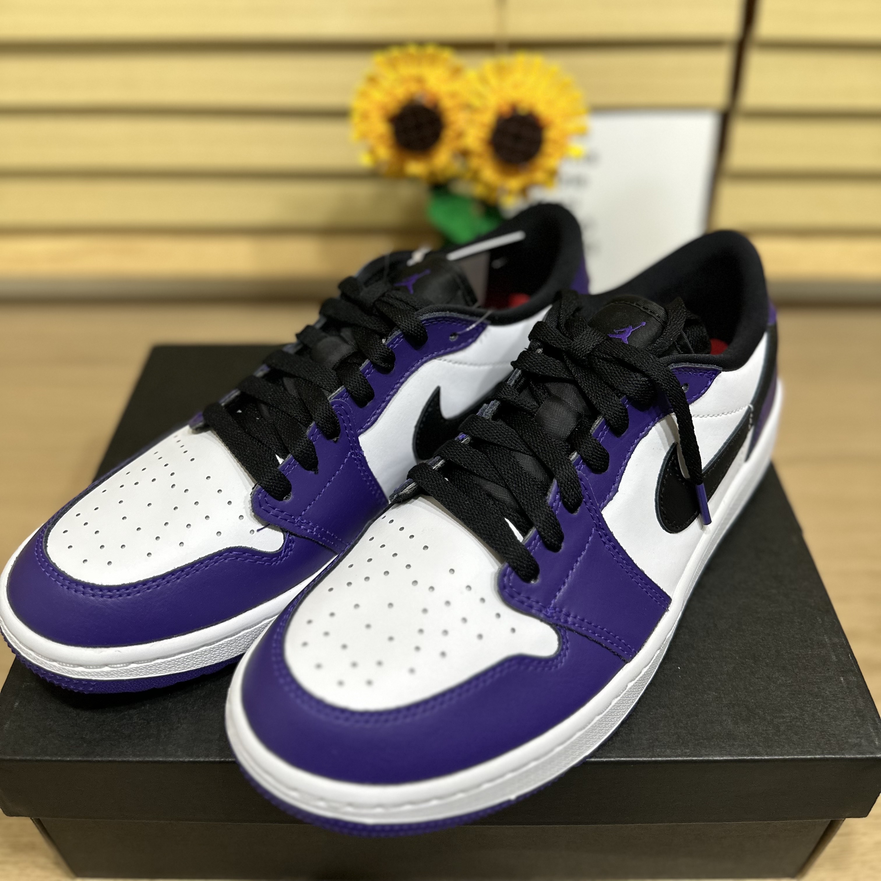 Jordan 1 Low Golf Court Purple 착용 스타일