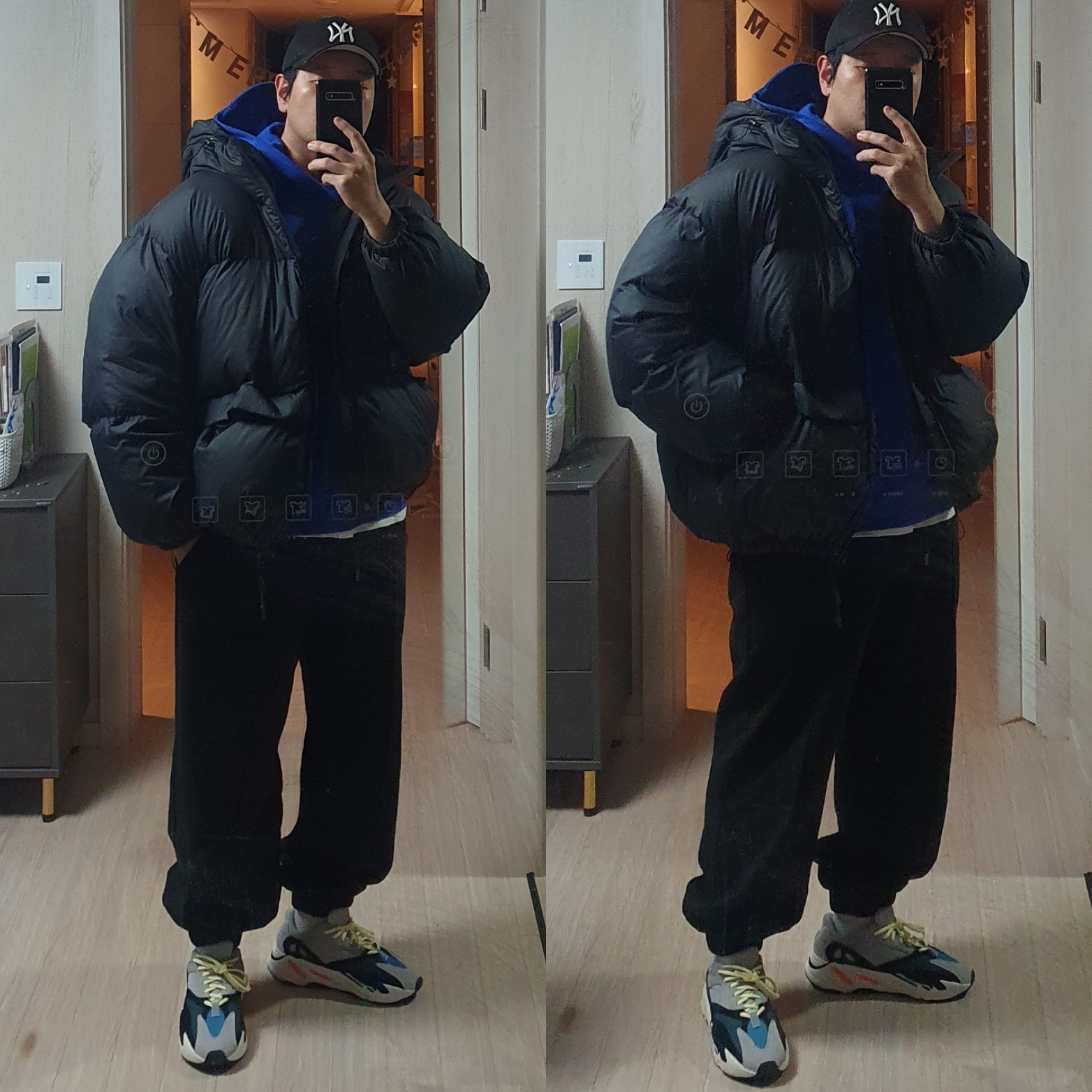 Adidas Yeezy Boost 700 Wave Runner Solid Grey 2021/2022, Adidas Yeezy Boost 700 Wave Runner Solid Grey 2017/2019 착용 스타일 - 2