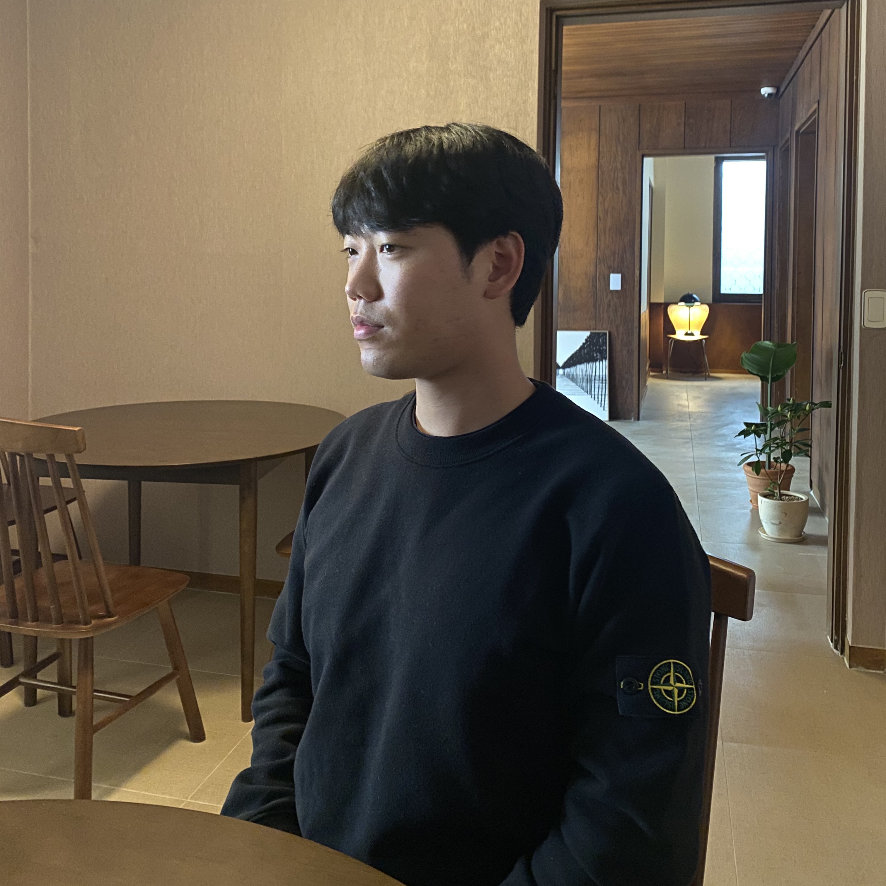 Stone Island 61720 Crewneck Sweatshirt Black - 22FW 착용 스타일