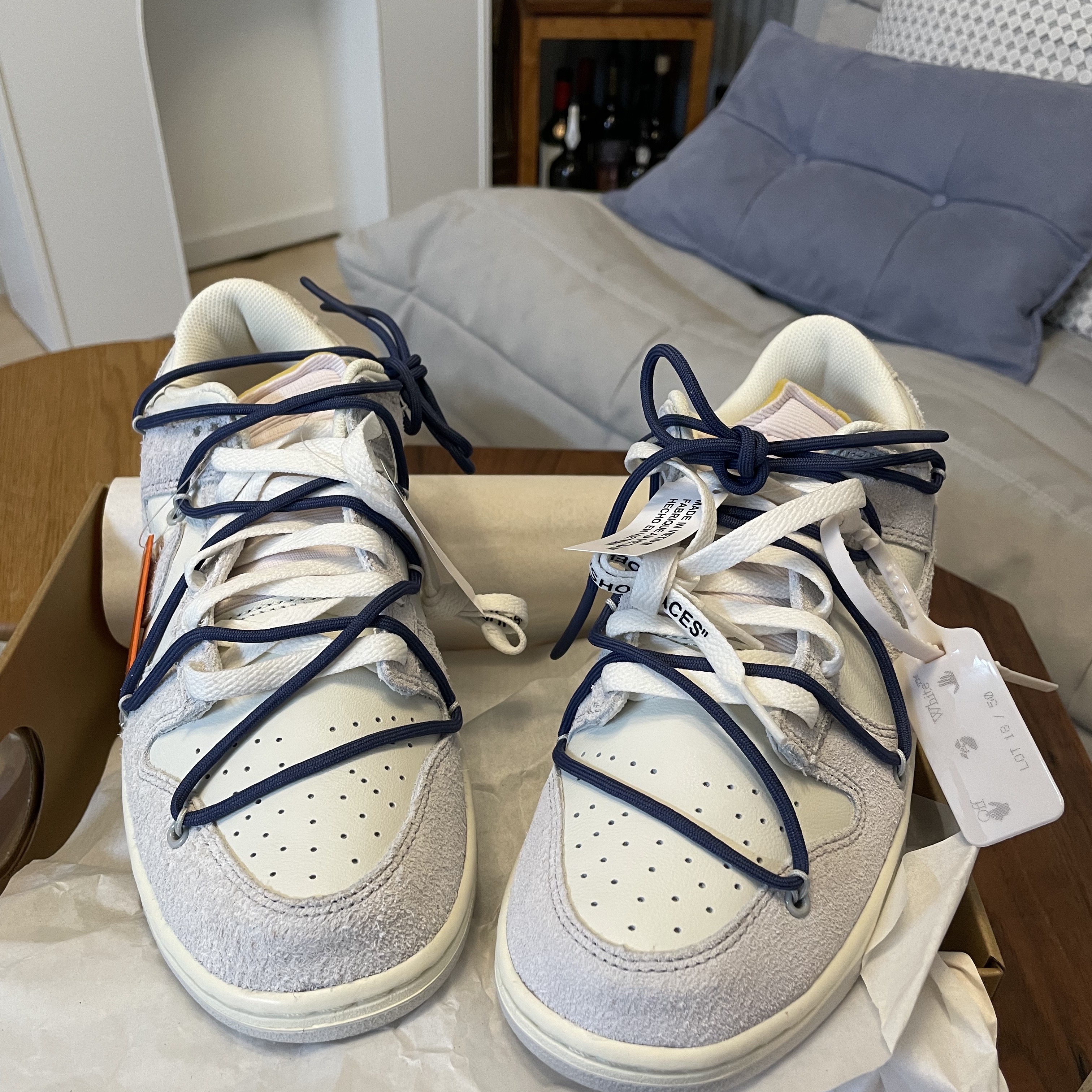 Nike x Off-White Dunk Low The 50 - Lot 18 착용 스타일 - 3