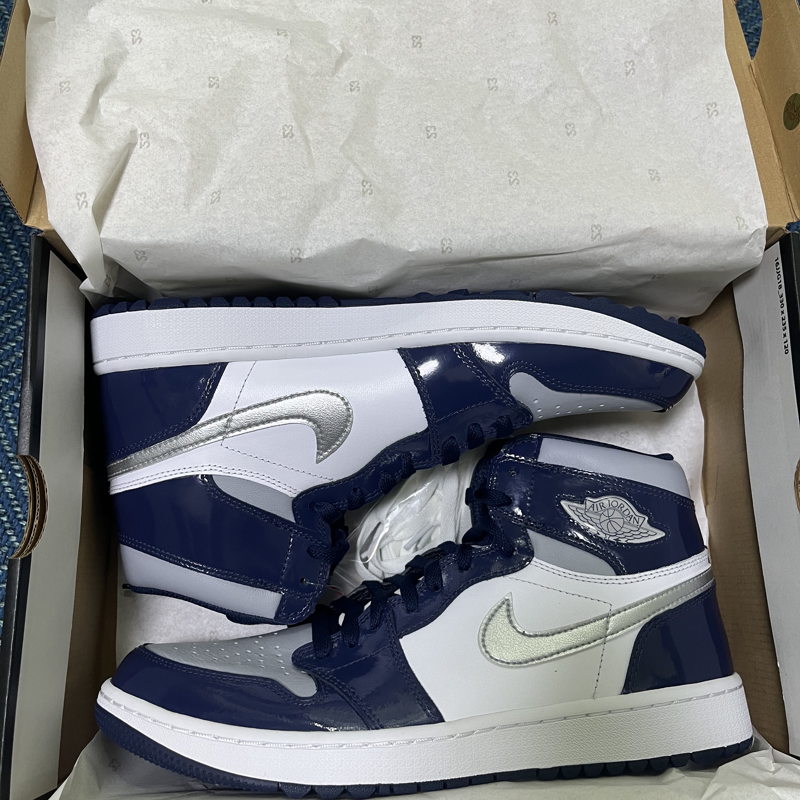 Jordan 1 High Golf Midnight Navy 착용 스타일 - 3