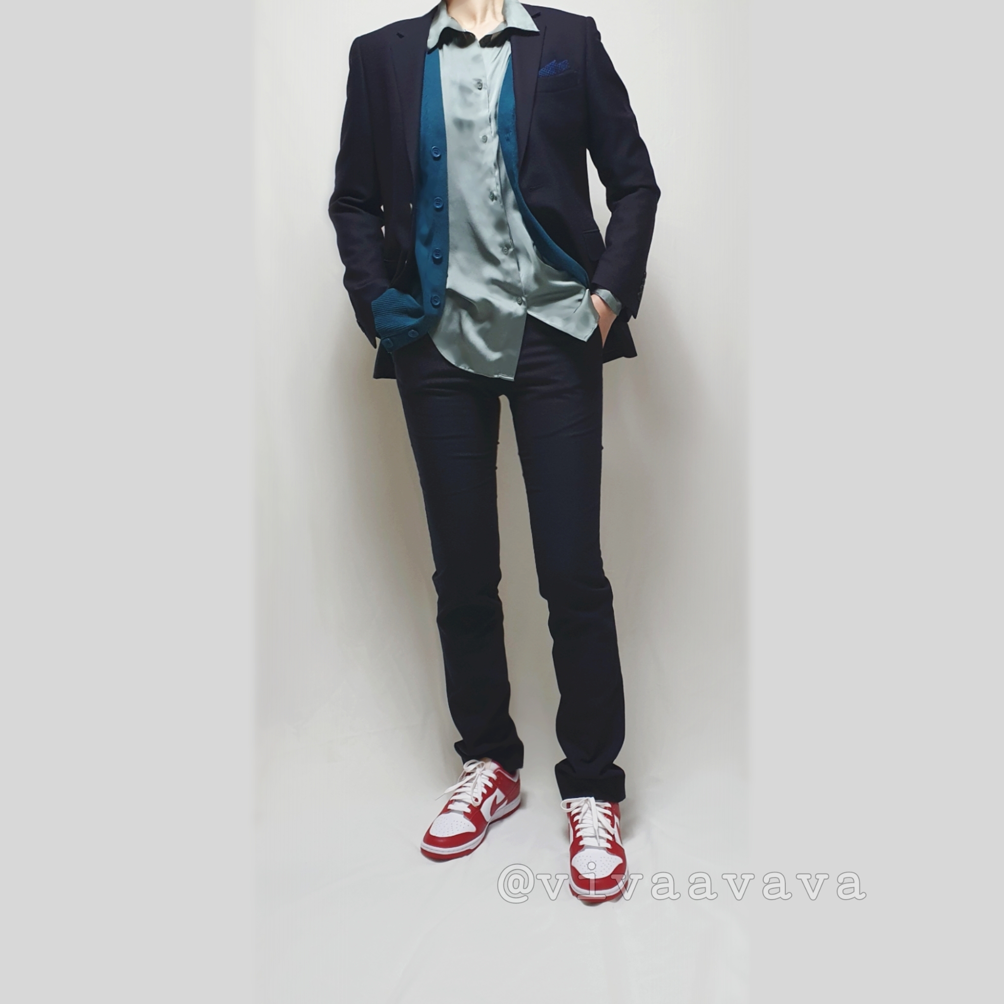 Nike Dunk Low Retro Gym Red 착용 스타일 - 2