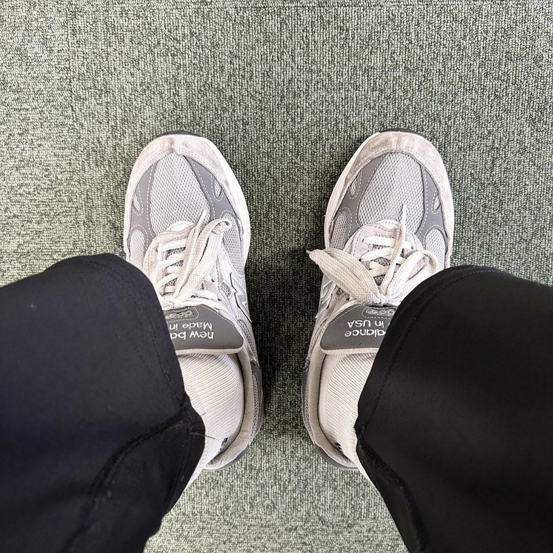 New Balance 993 Made in USA Grey - D Standard 착용 스타일
