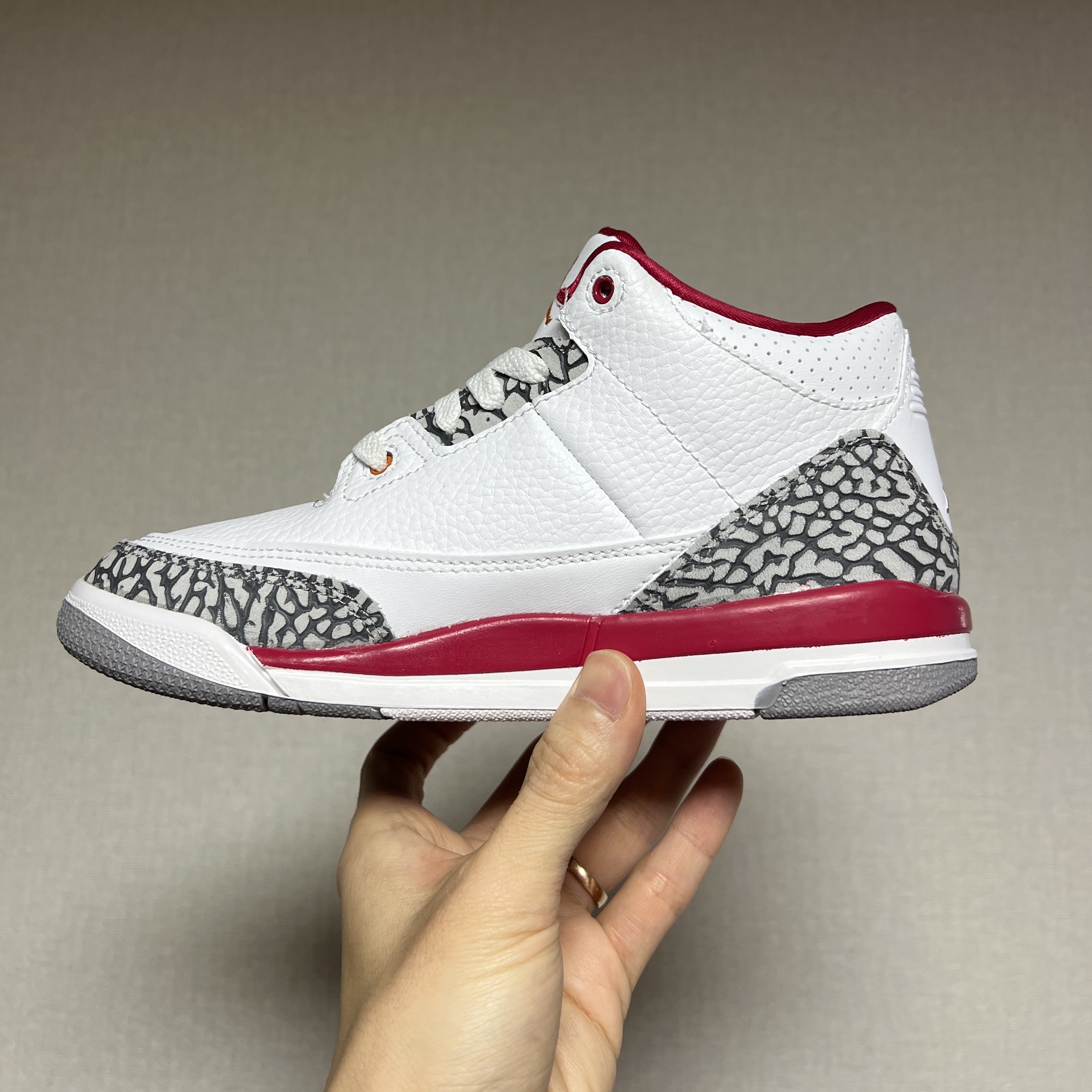 (PS) Jordan 3 Retro Cardinal Red 착용 스타일 - 3