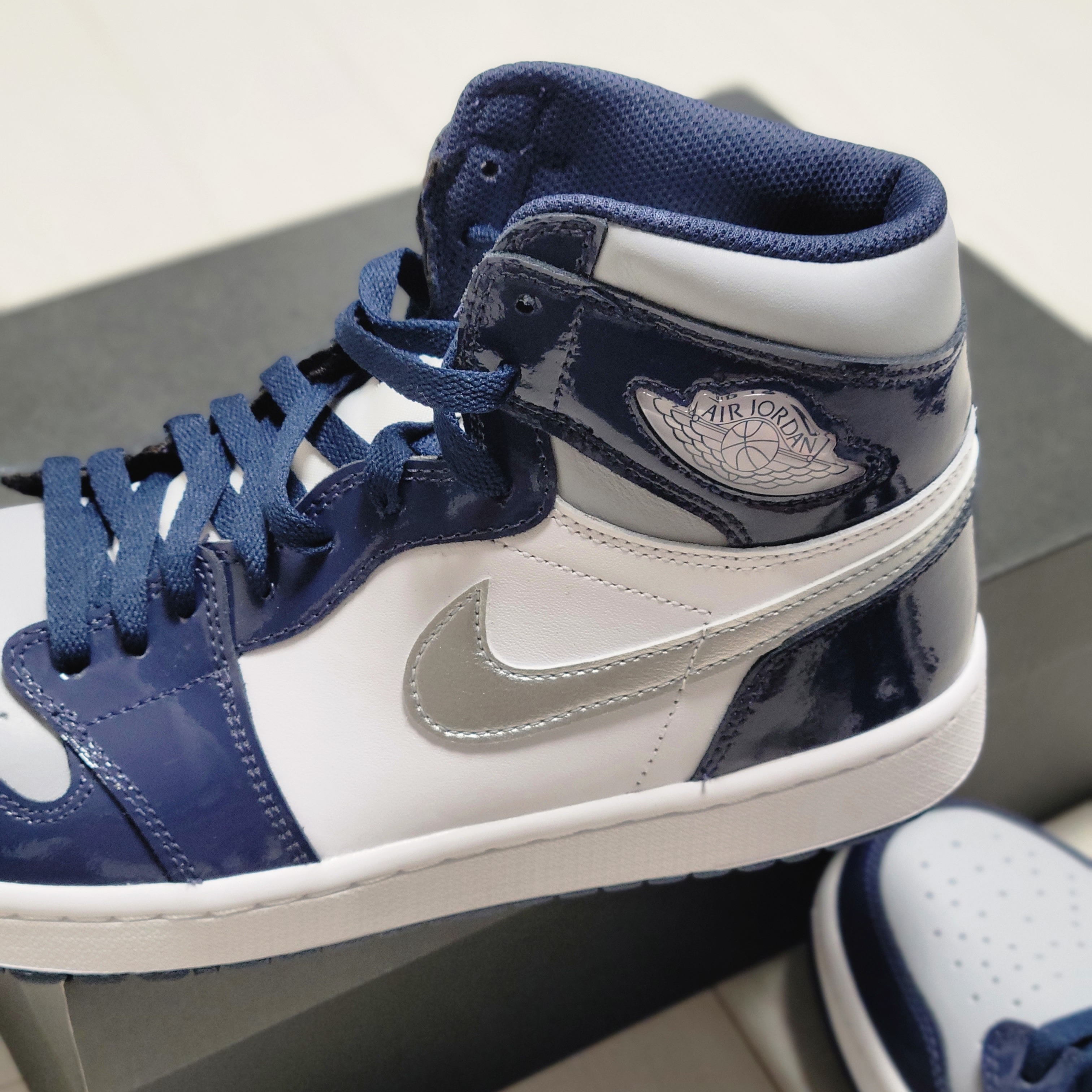 Jordan 1 High Golf Midnight Navy 착용 스타일 - 3