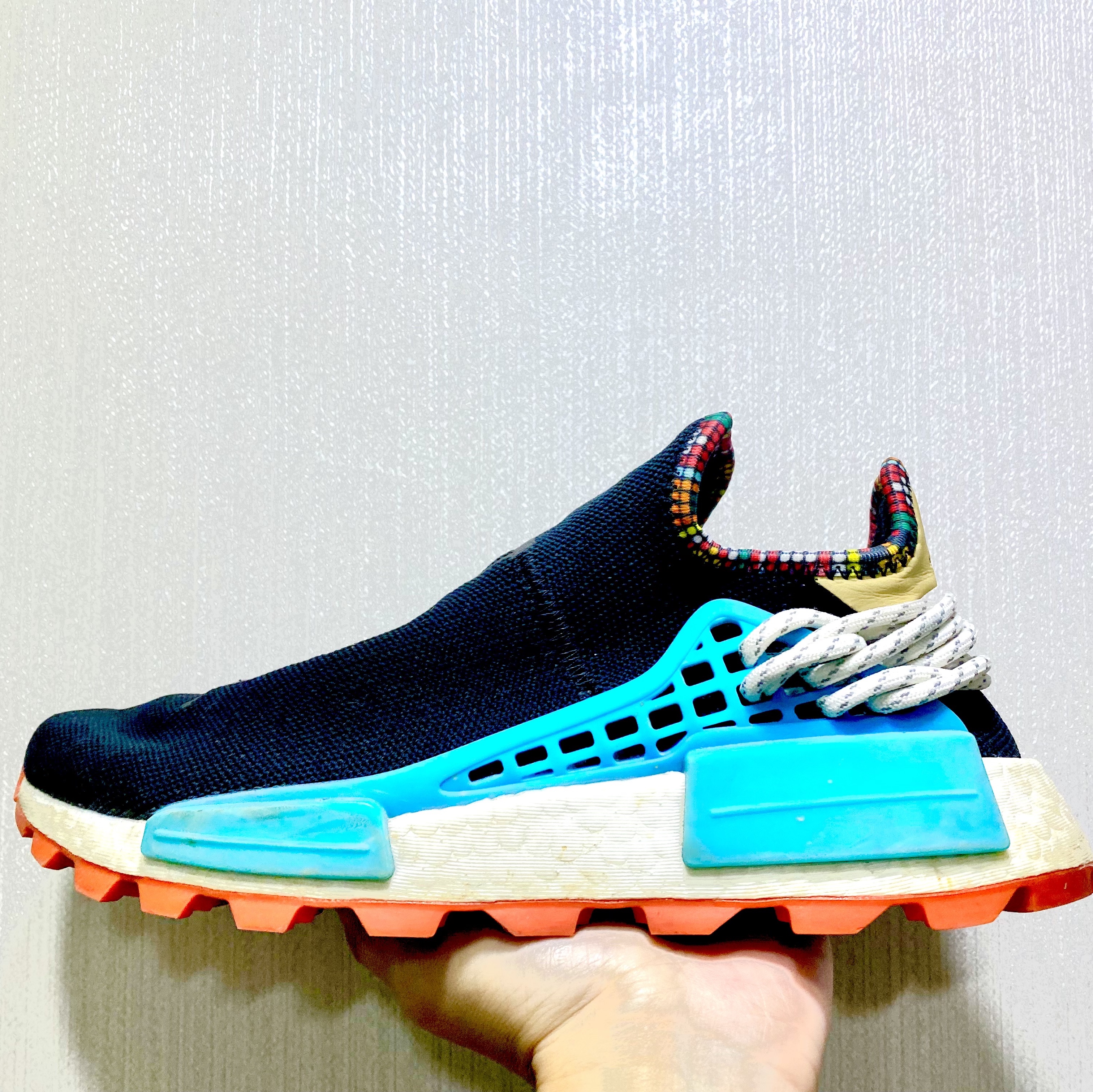Adidas x Pharrell Williams Hu NMD Inspiration Pack Black 착용 스타일