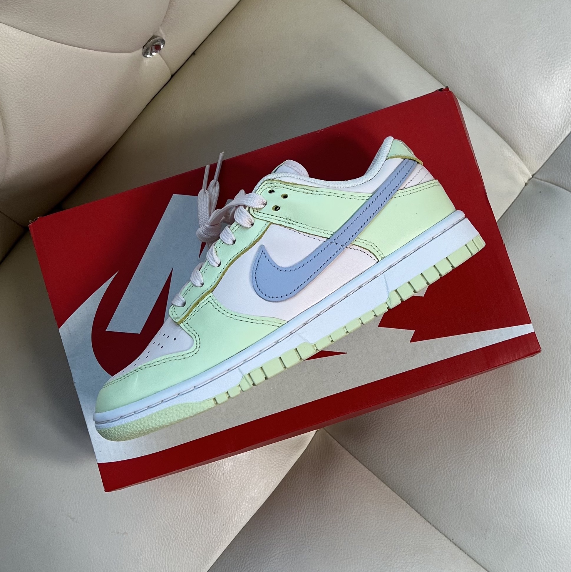 (W) Nike Dunk Low Light Soft Pink 착용 스타일