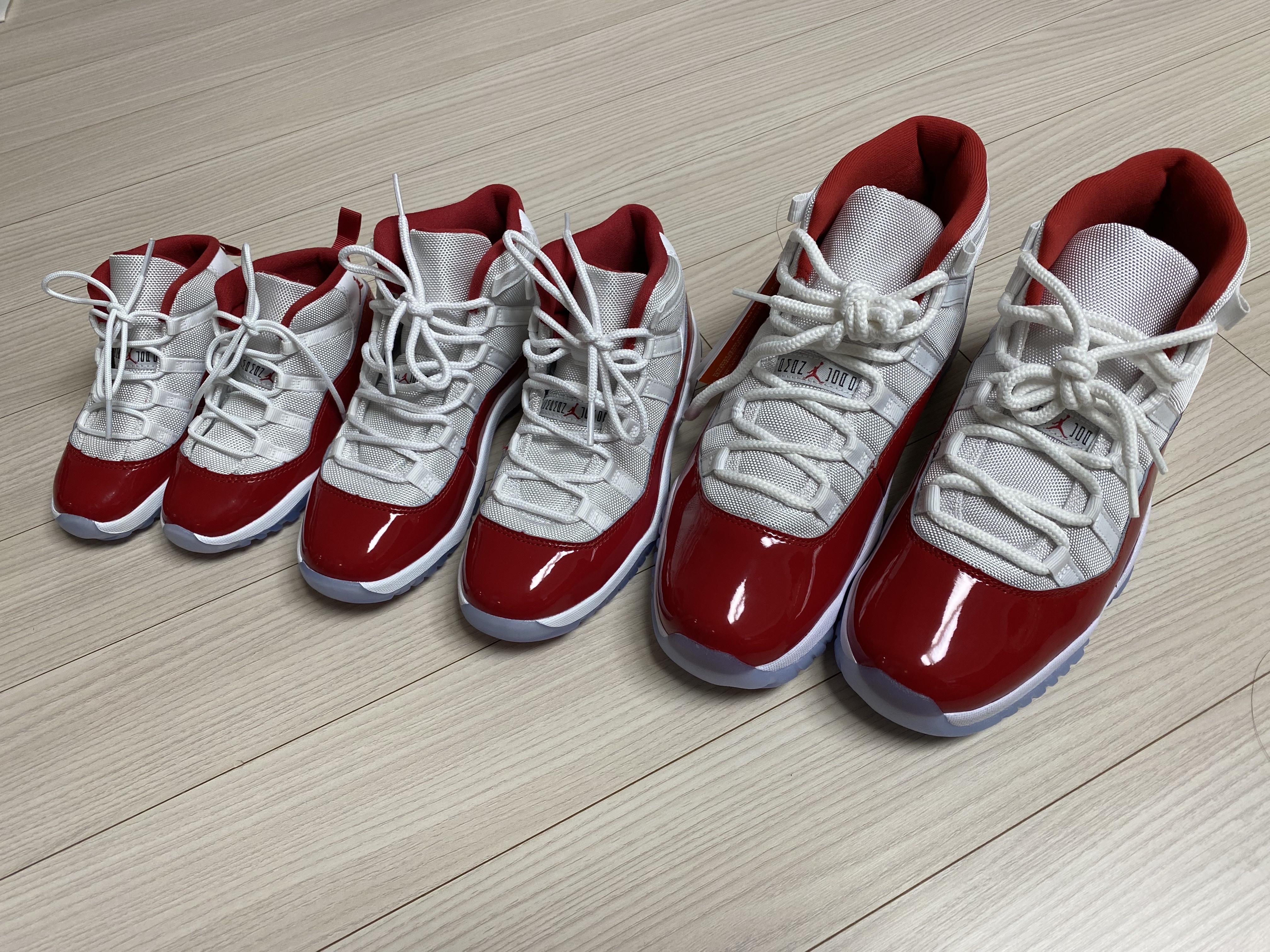 Jordan 11 Retro Varsity Red, (GS) Jordan 11 Retro Varsity Red 착용 스타일
