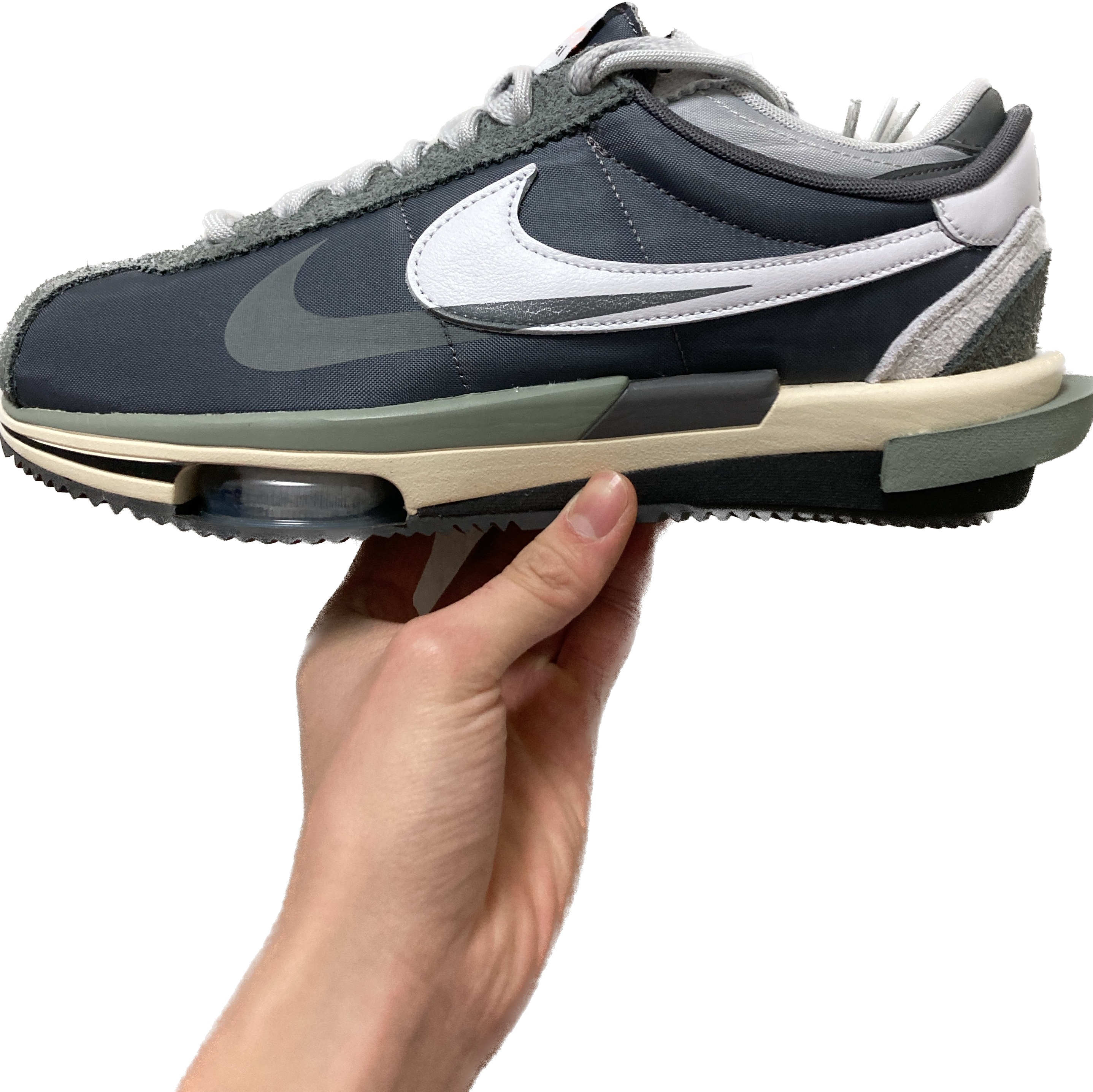 Nike x Sacai Zoom Cortez SP Iron Grey 착용 스타일